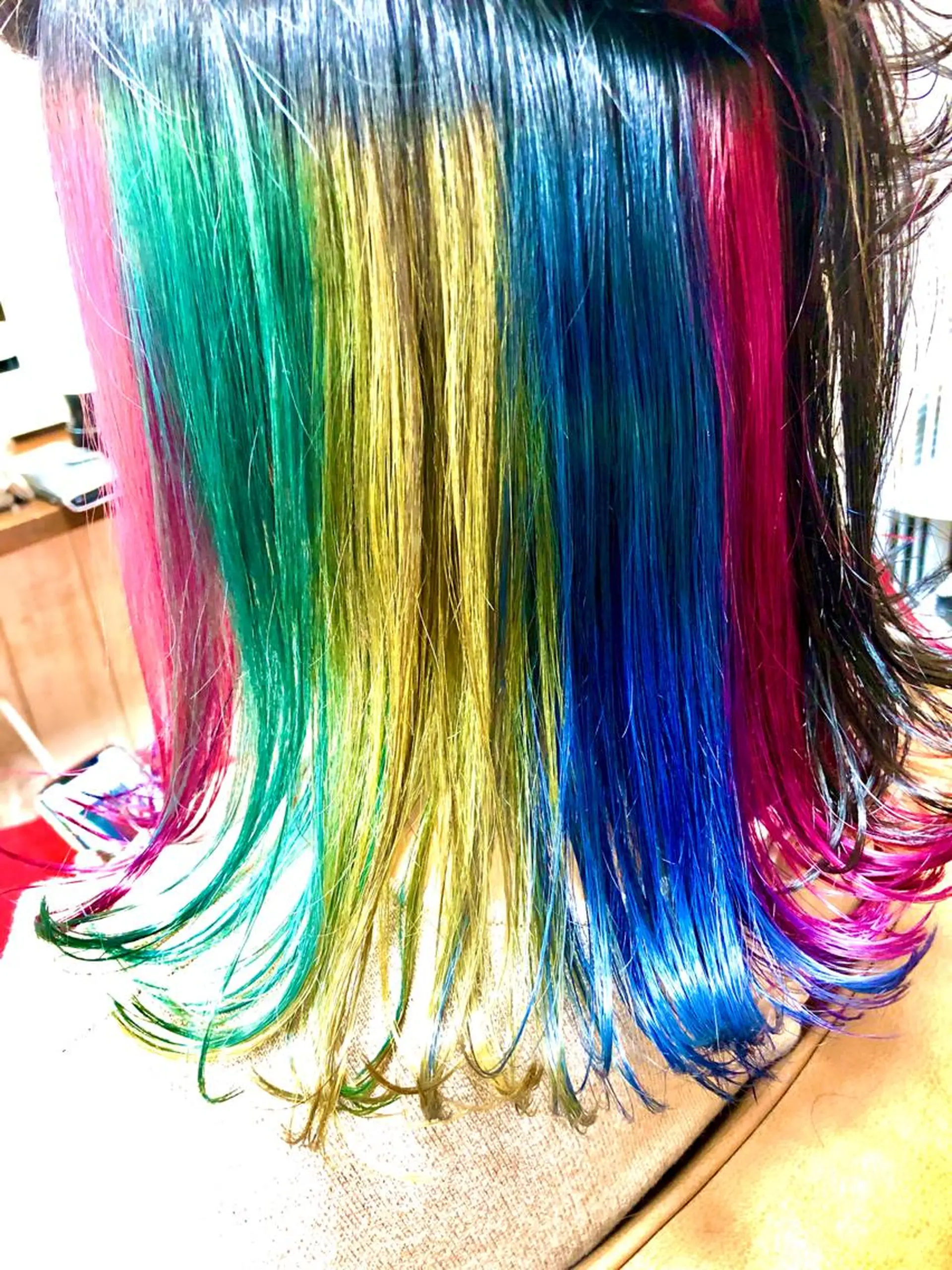 ミディアム カラー ユニコーンカラー ☆est hair☆ 新宿ナプラスタジオのヘアスタイル