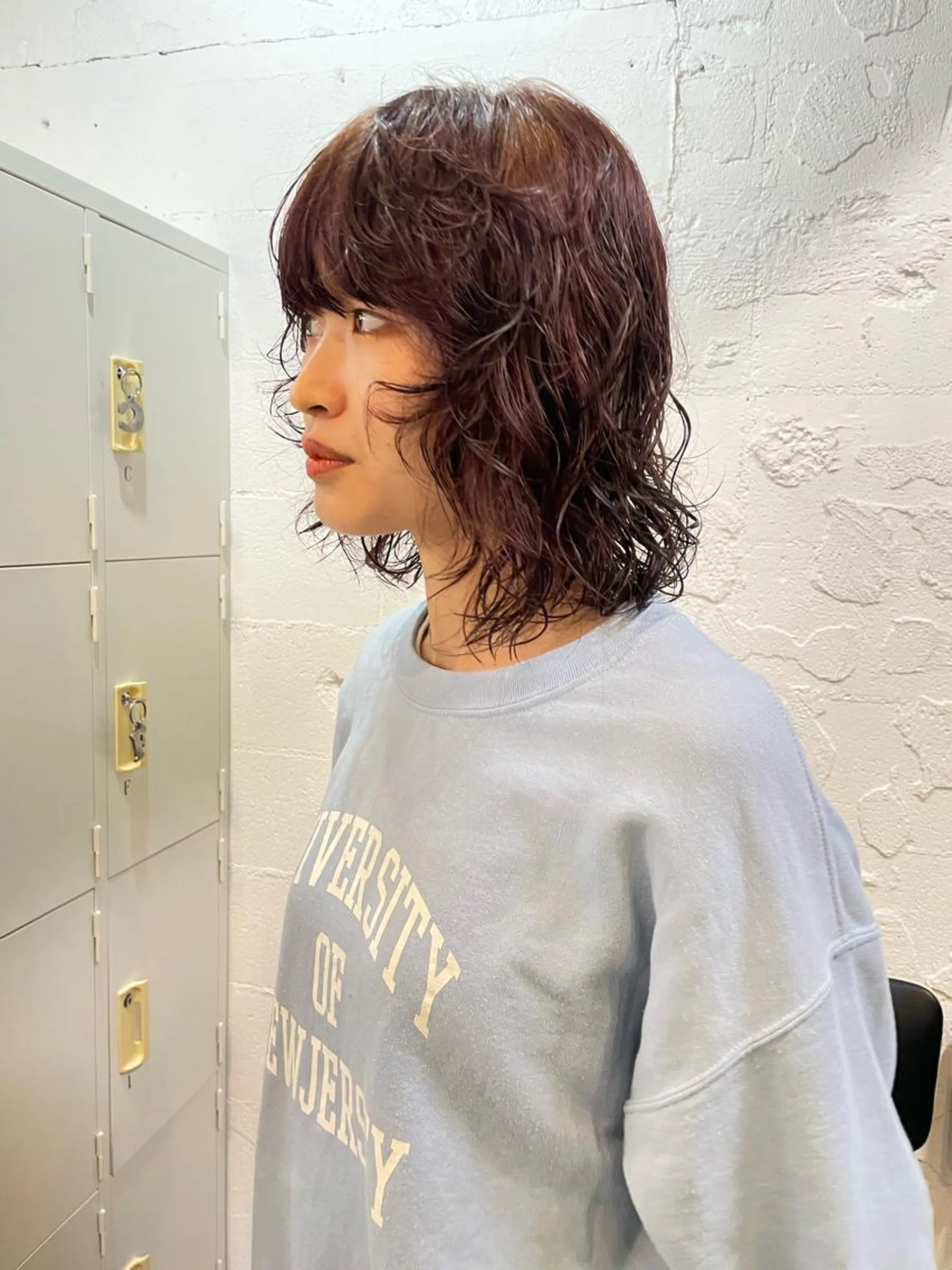 ショート カラー パーマ ヘアアレンジ カット ヘアカラー パーマ satsuki 暖色・ブラウンカラーのヘアスタイル