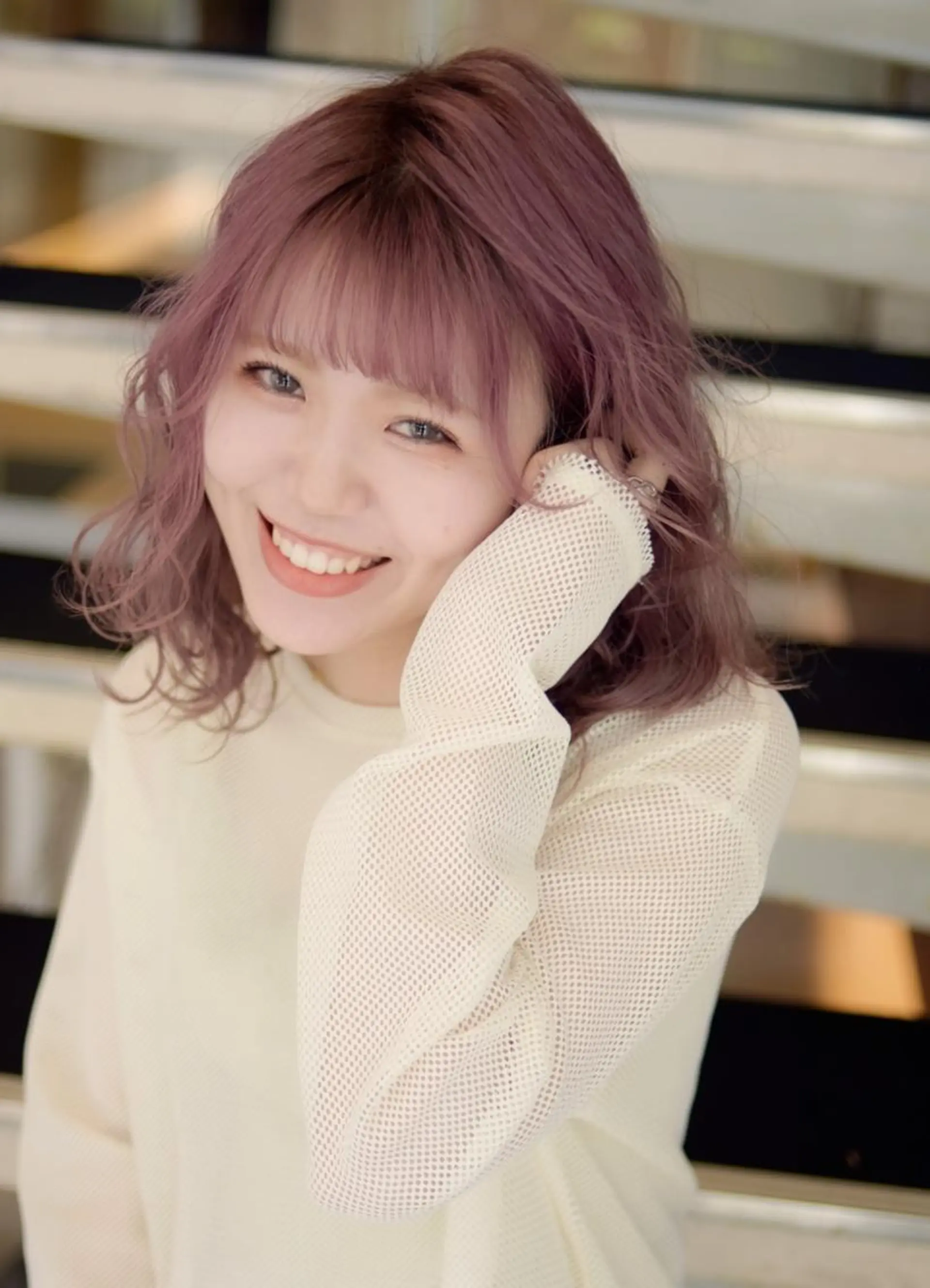 セミロング カラー ba_boo 福岡店のヘアスタイル