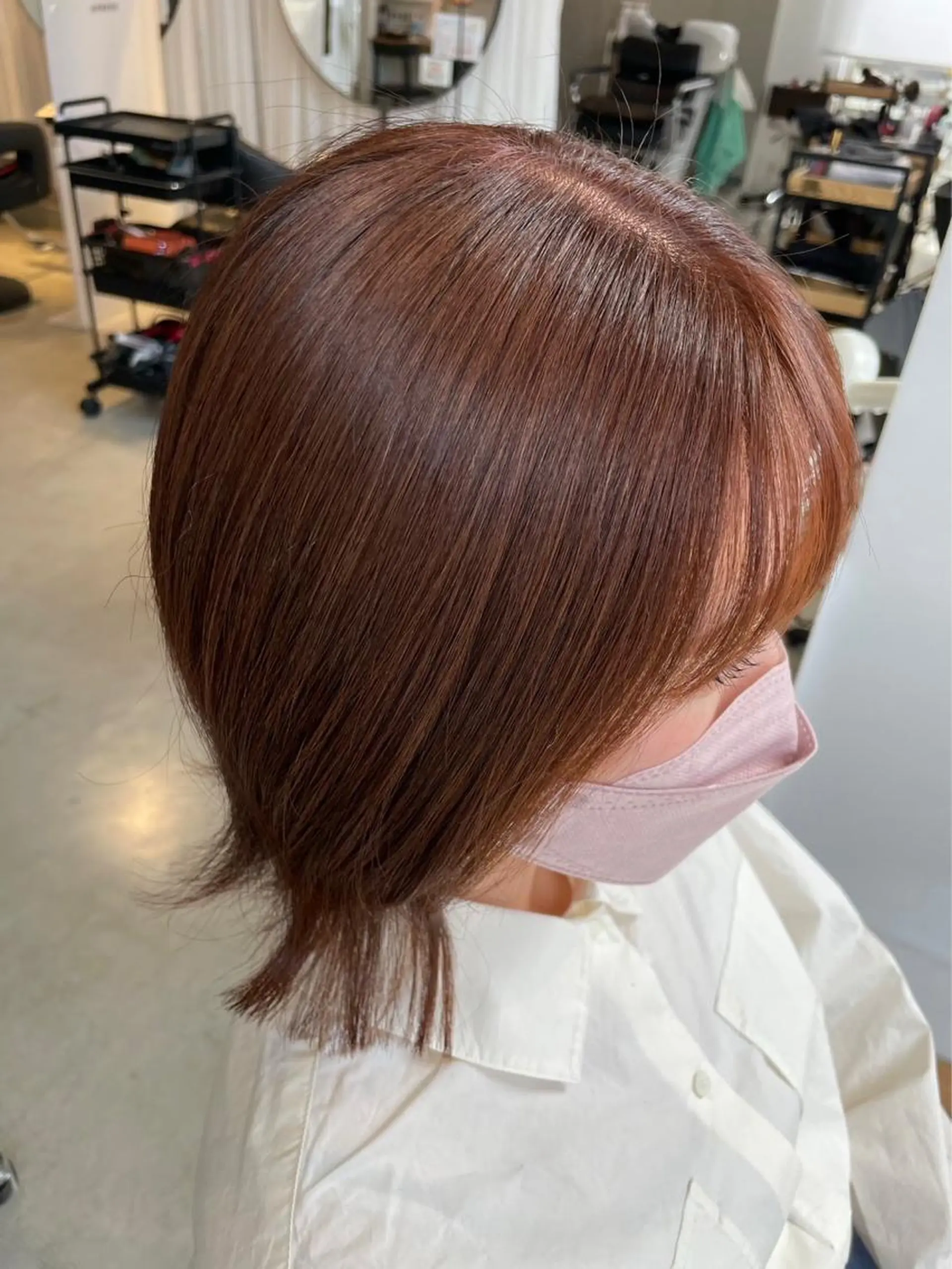 ミディアム カラー カット ヘアカラー APREKO SAYAKAのヘアスタイル