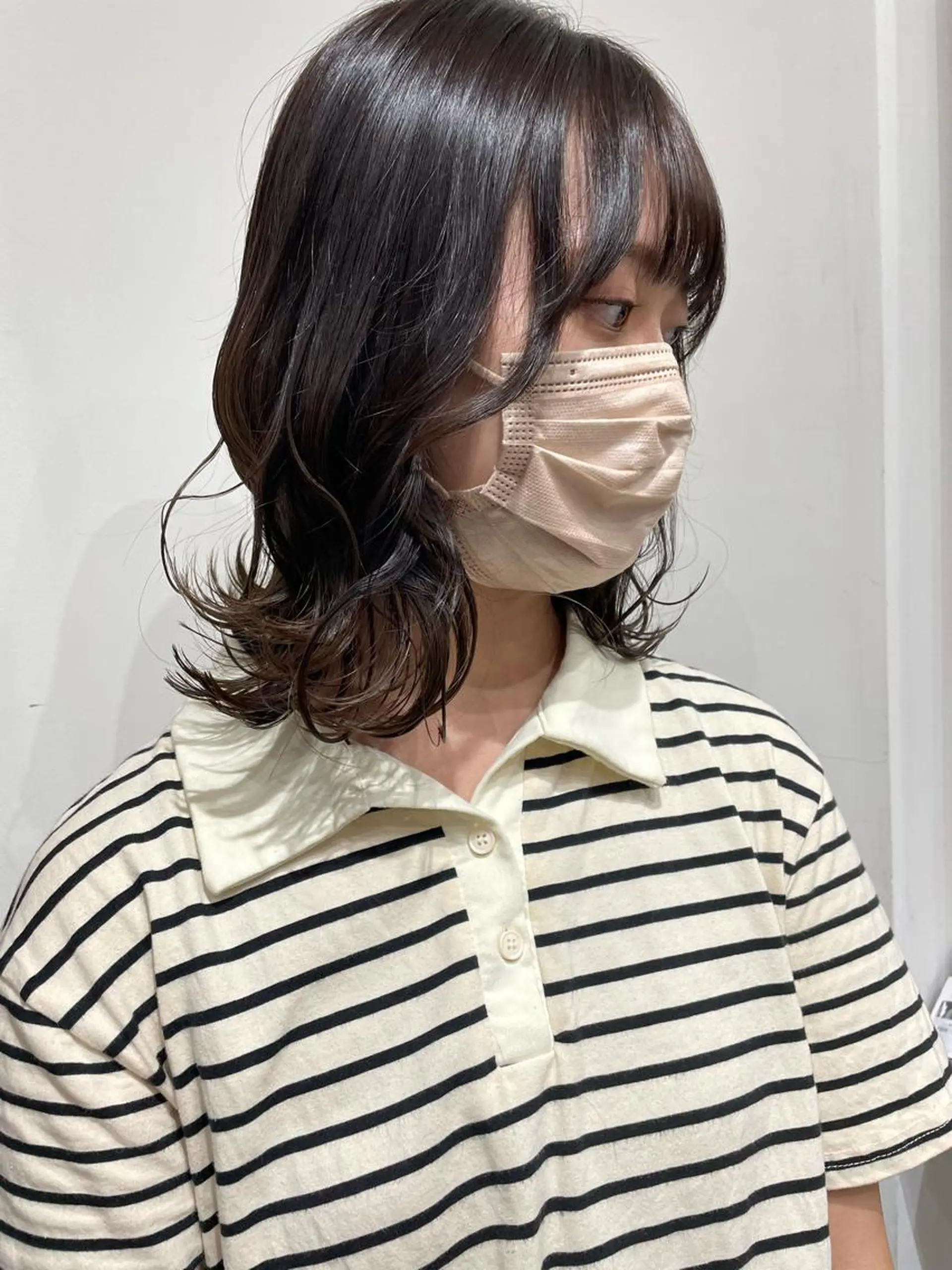 ミディアム 🐬脱白髪染めカラー 清水大世🐬のヘアスタイル