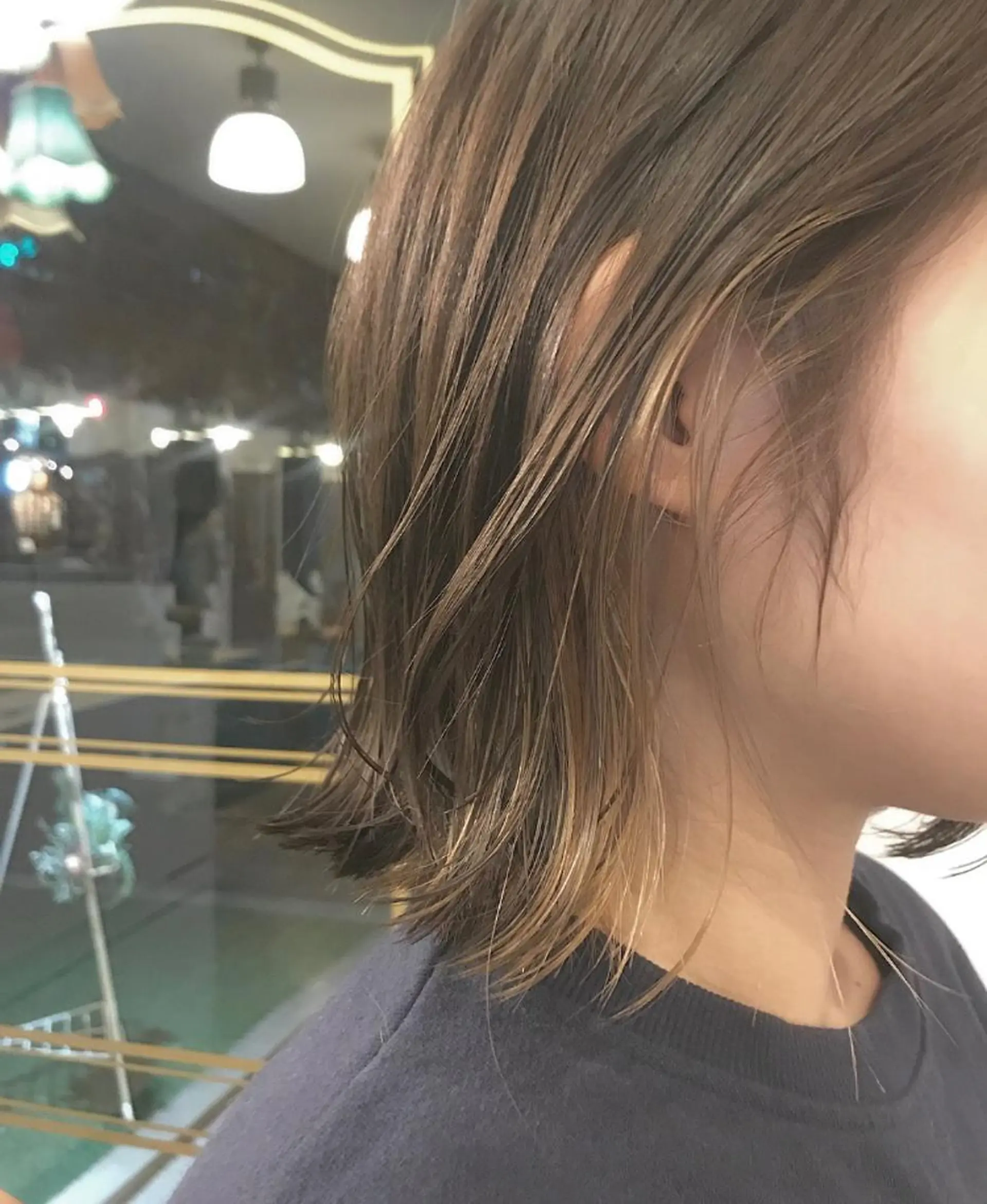ミディアム カラー ヘアアレンジ マツエク・マツパ ブリーチ インナーカラー ボブ カット ヘアカラー トリートメント Kawaguchi Arisaのヘアスタイル
