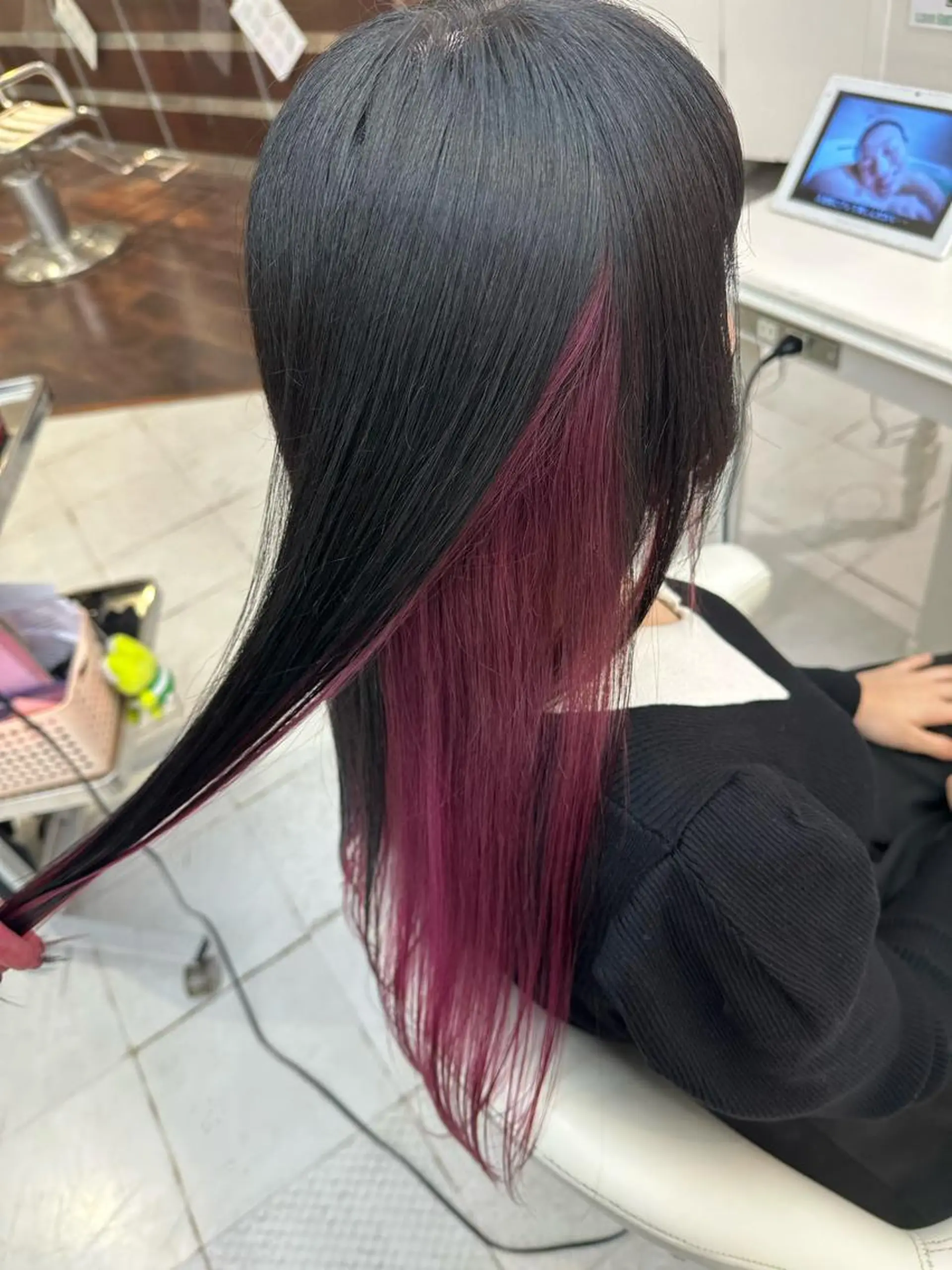 ロング カラー ヘアカラー エクステ♡ヘアメ 内村麻衣のヘアスタイル