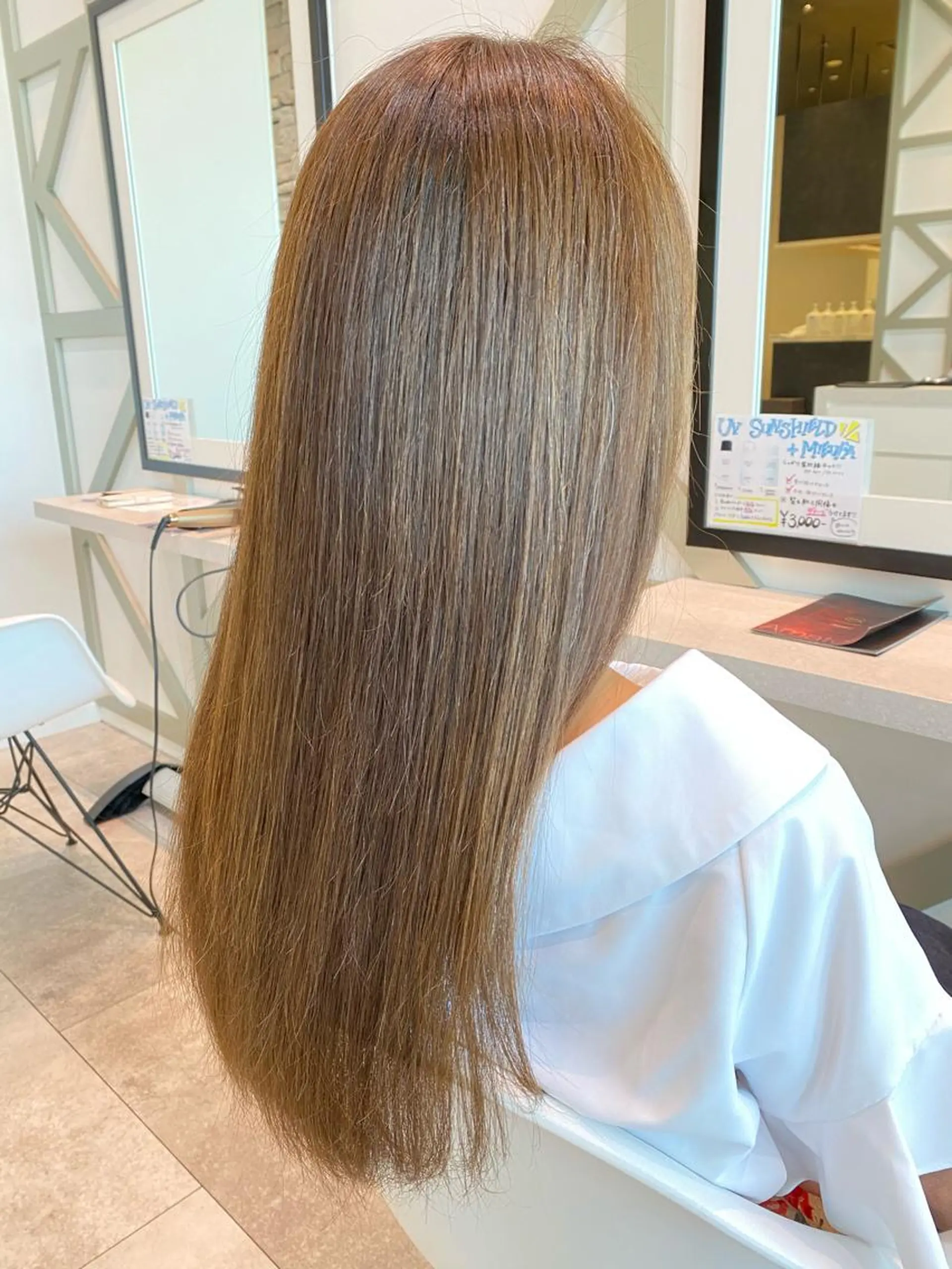 ロング カラー トリートメント カット ヘアカラー 内藤 裕真  k-twoのヘアスタイル