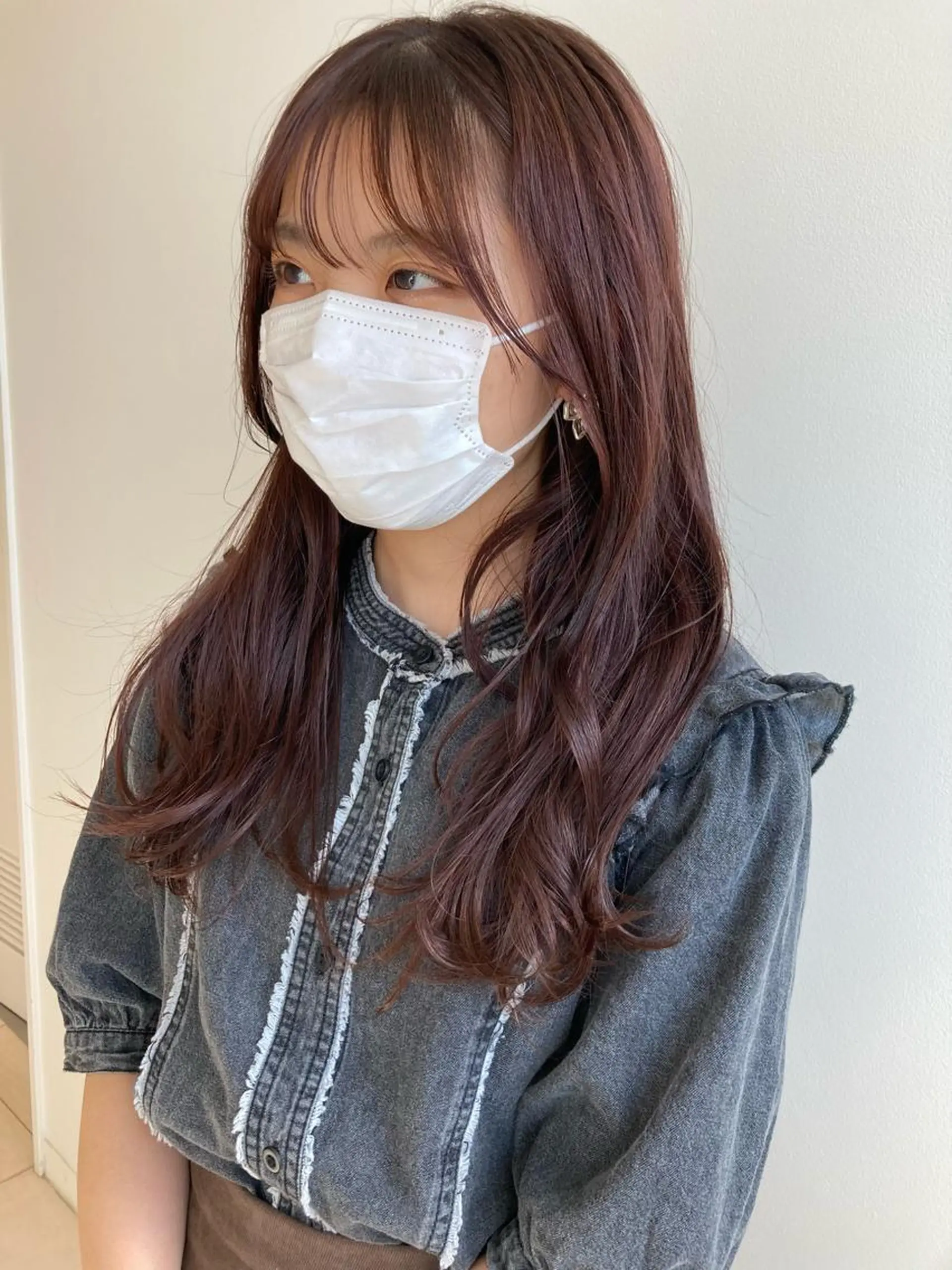 ロング カラー ブラウンカラー ピンクカラー ピンクブラウン nono/パーマ /顔まわりカット🐈のヘアスタイル