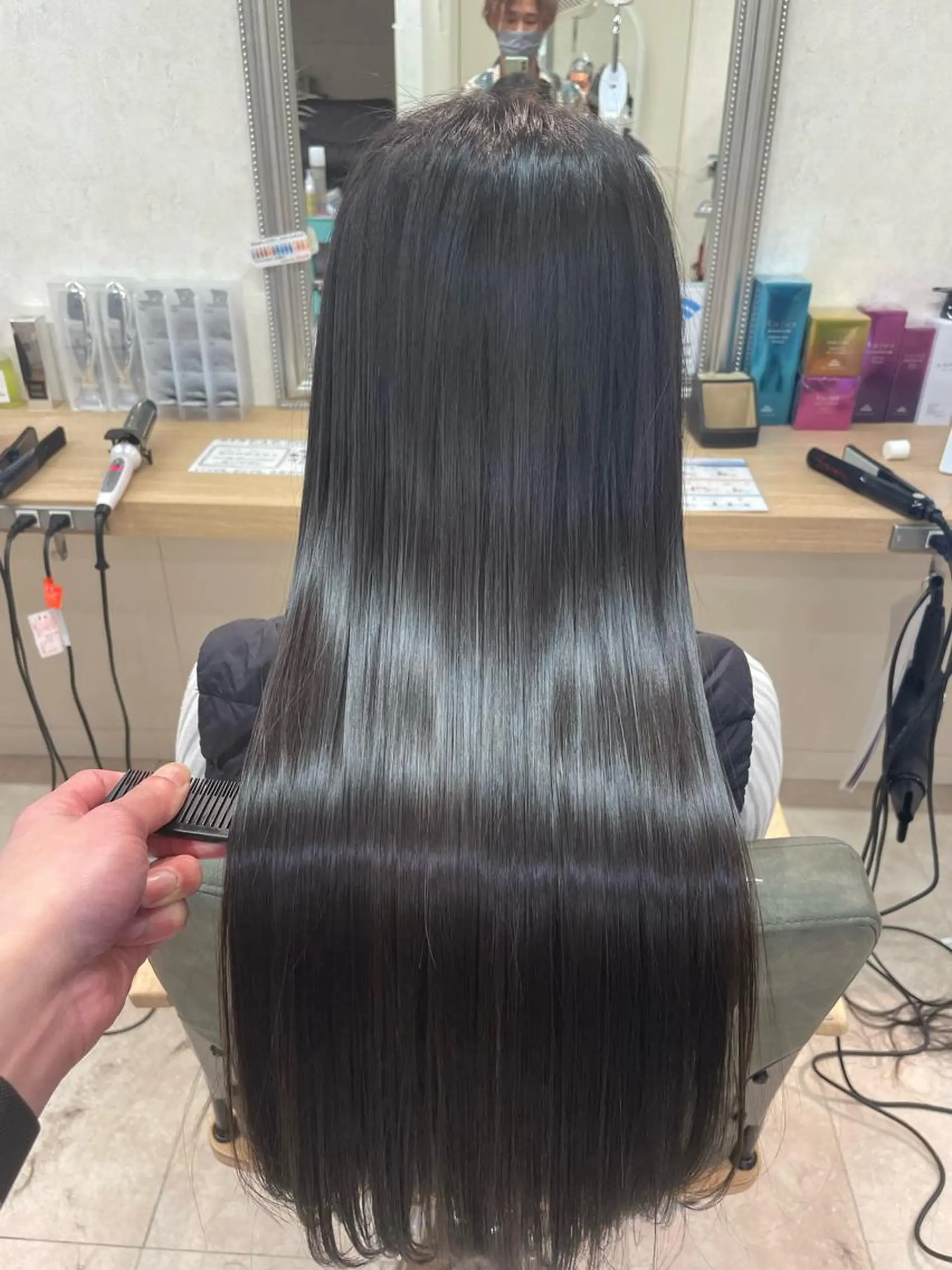 ロング カット ヘアカラー トリートメント ✨酸性ストレート✨ 南川だいさくのヘアスタイル
