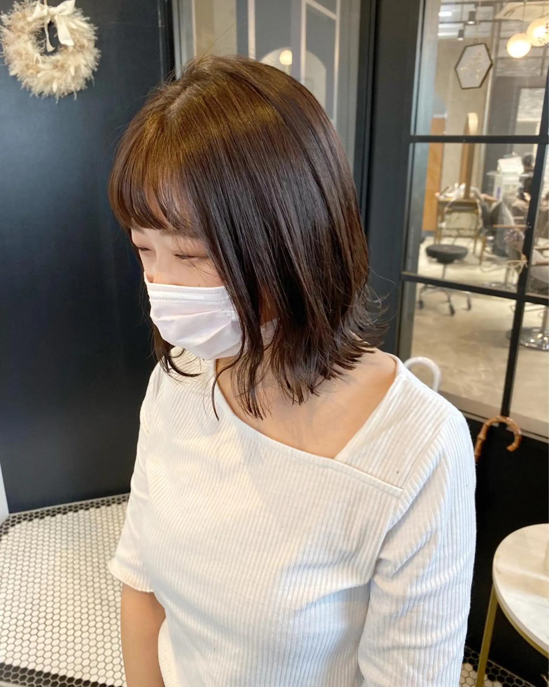 ミディアム カラー カット 透明感カラー 🩰asumiのヘアスタイル