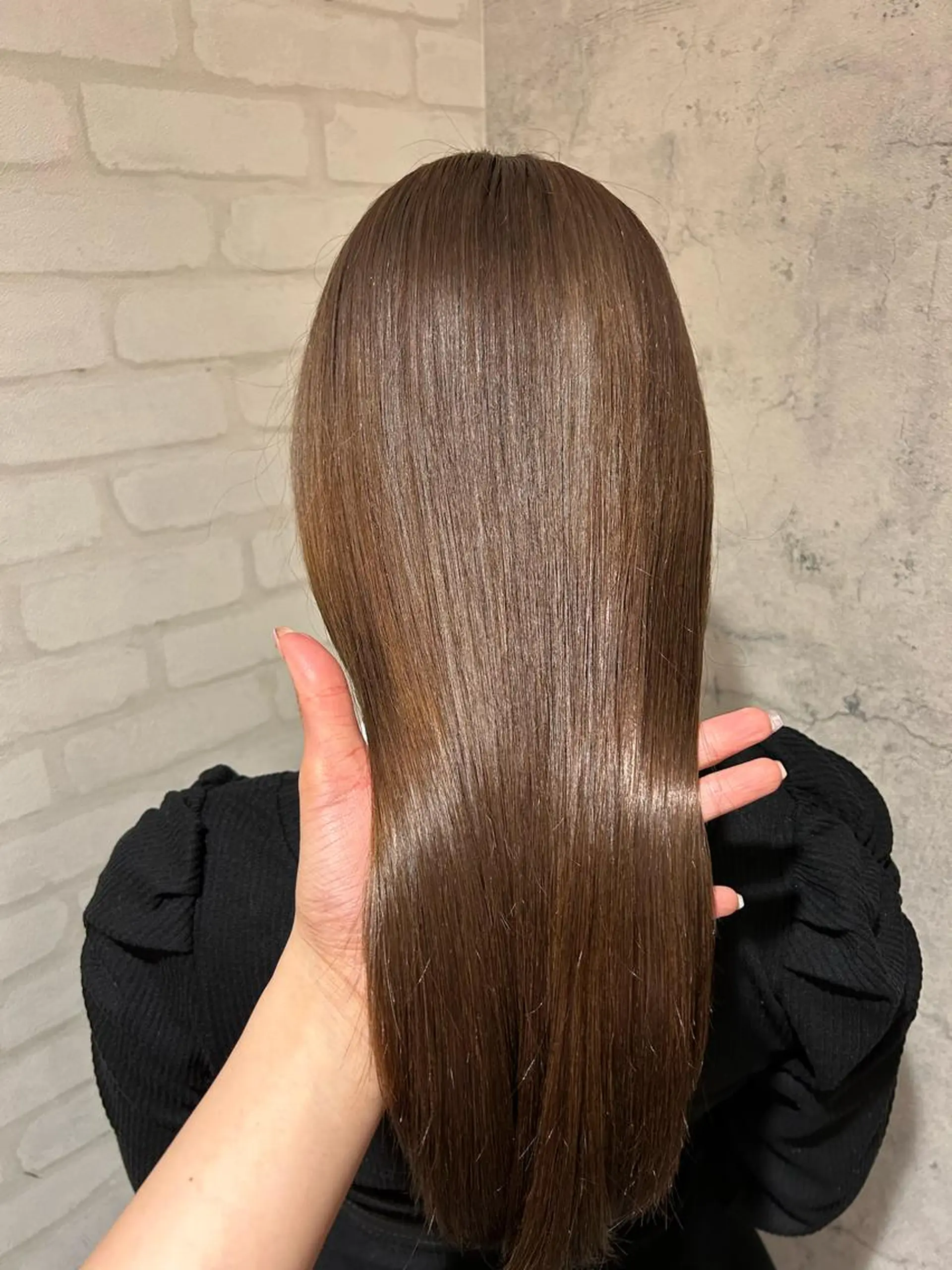 ミディアム カラー ブラウンカラー ココアブラウン ヘアカラー トリートメント 🎀髪質改善・艶髪カ ラー🎀YUMEKAのヘアスタイル