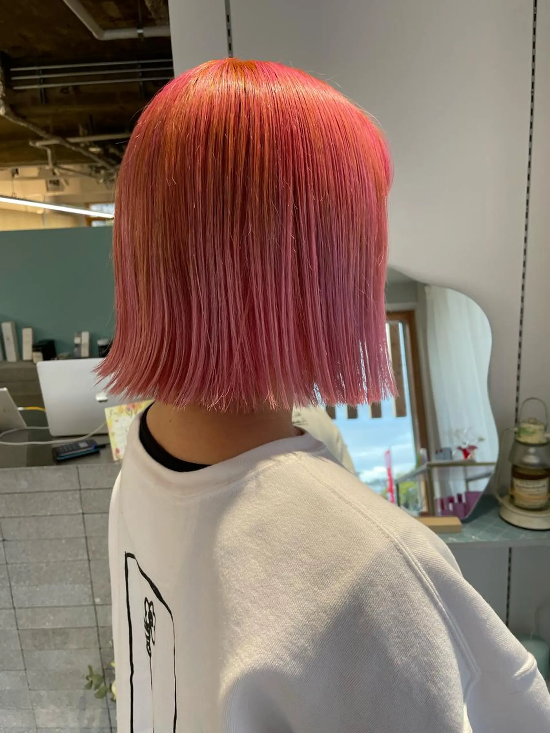 ショート 切りっぱなしボブ ボブ カット INCE HAIR 梅田　阪口のヘアスタイル