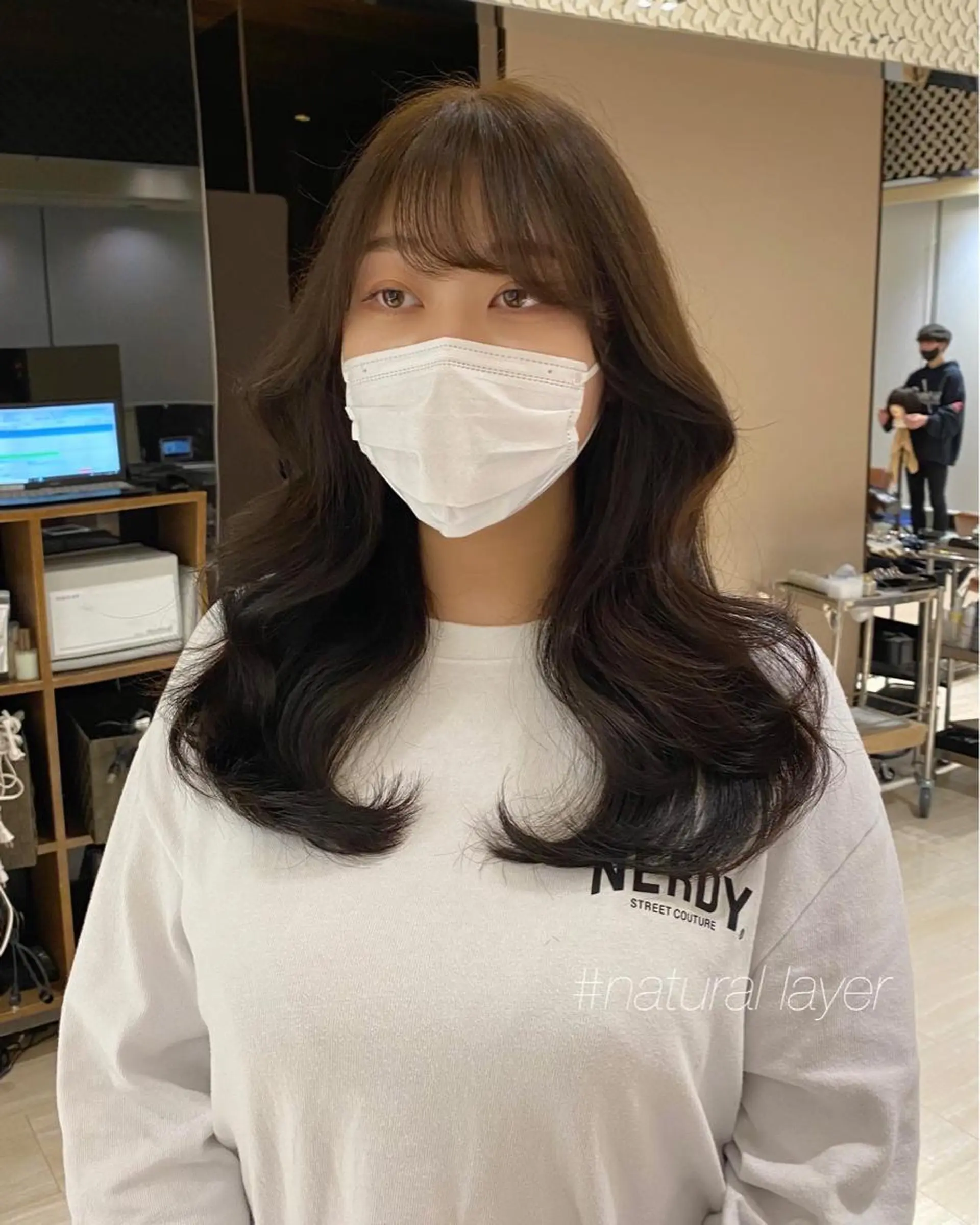 ロング カラー レイヤー/顔周り /透明感🩶高橋大のヘアスタイル