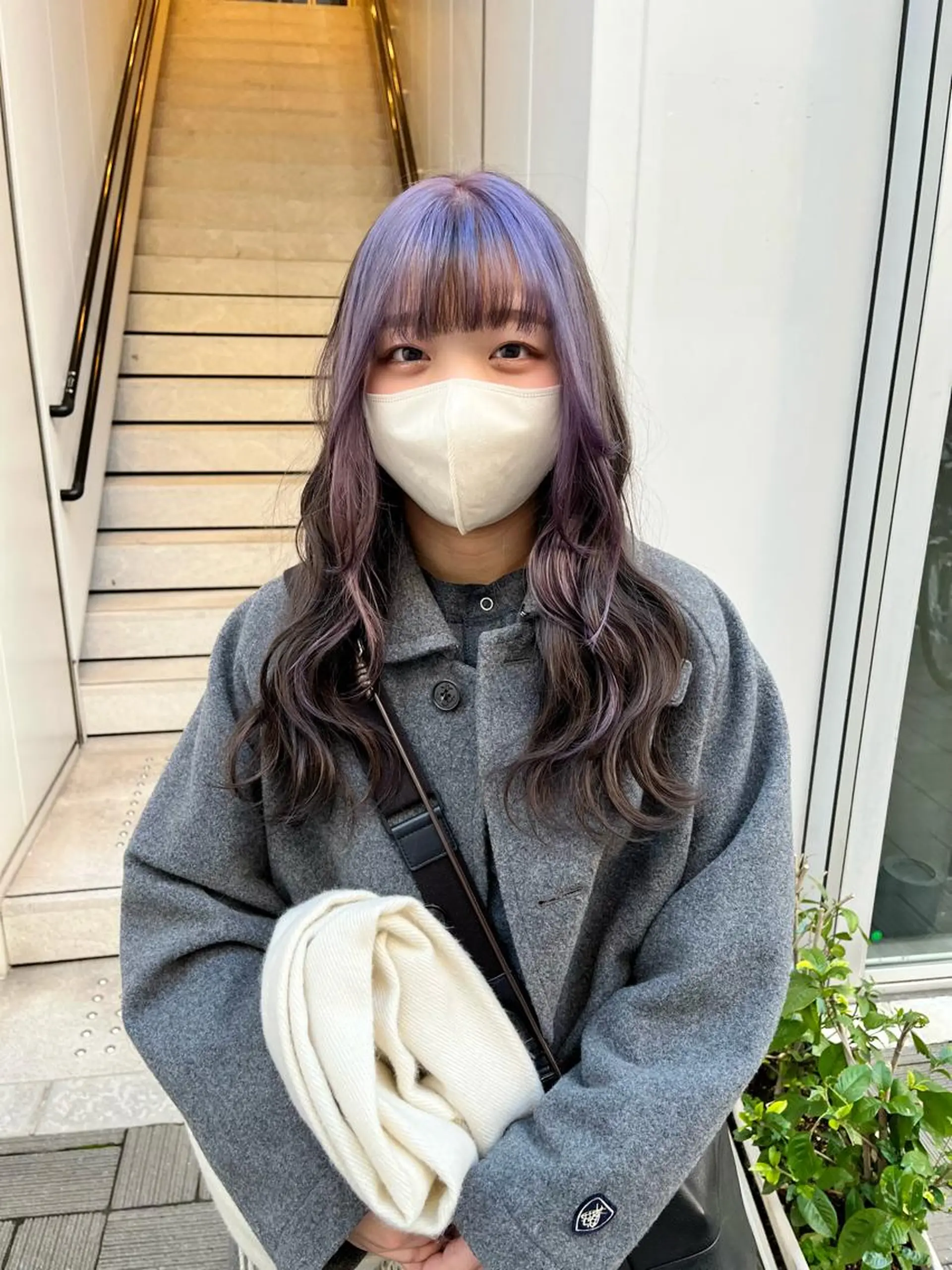 ロング カラー ミストバング ブリーチ ケアブリーチ ダブルカラー  フェイスフレーミング カット ヘアカラー ショート/パーマ/ カラー/FUKOのヘアスタイル