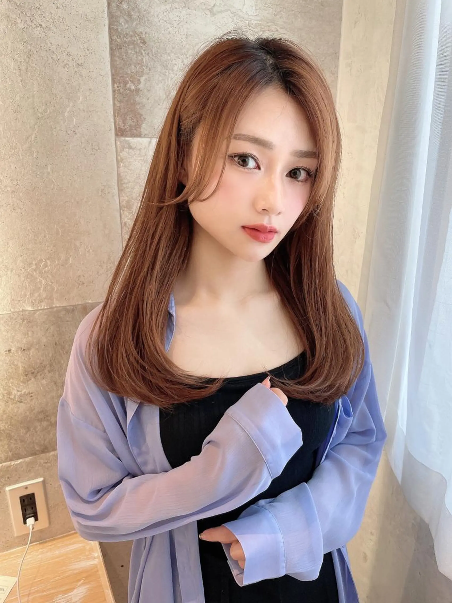 ロング カラー バレイヤージュ ブリーチ ケアブリーチ ダブルカラー ハイライトカラー 美髪/カラー 美容院🌈渡辺隼也のヘアスタイル