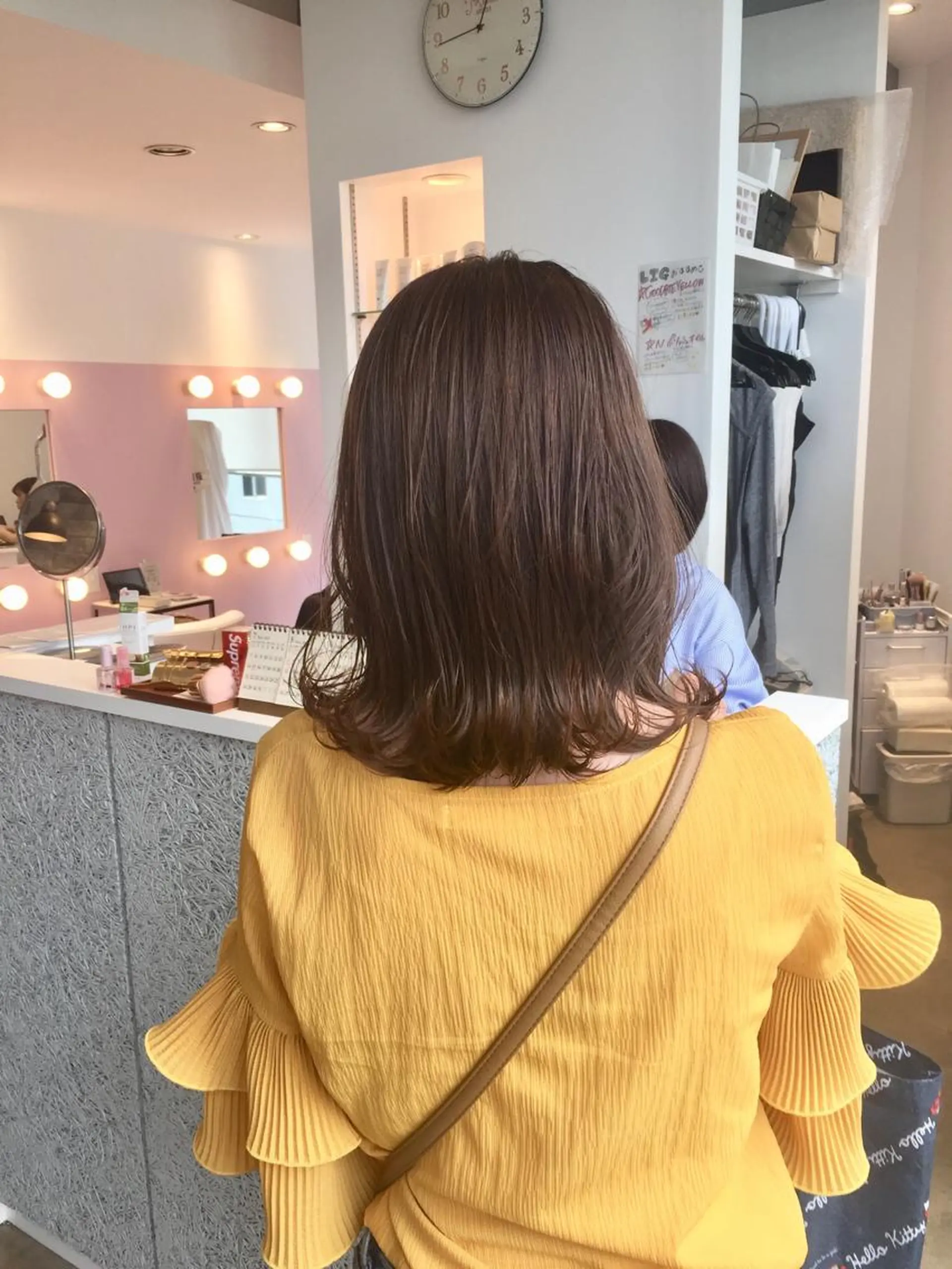 ミディアム カット ヘアカラー トリートメント ヘッドスパ 所渉/韓国レイヤー /ウルフカットのヘアスタイル