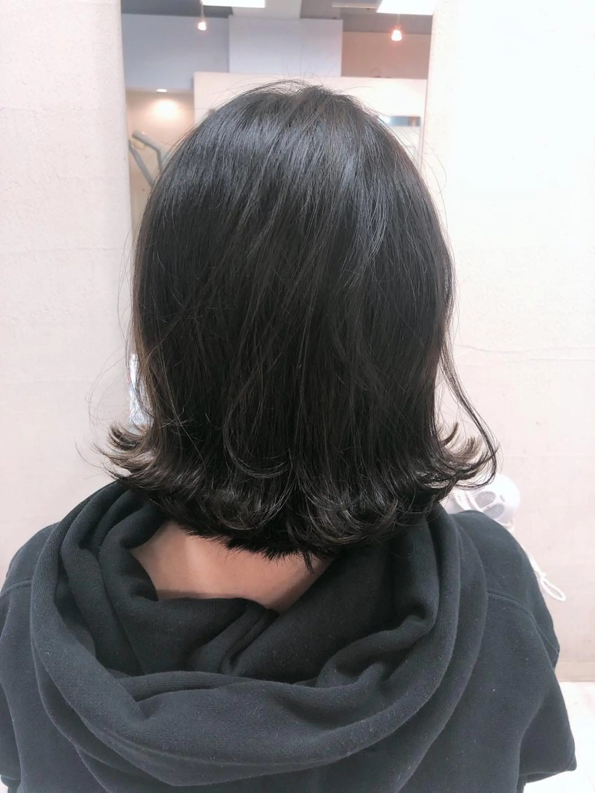 ショート 切りっぱなしボブ ボブ 阿部 美咲のヘアスタイル