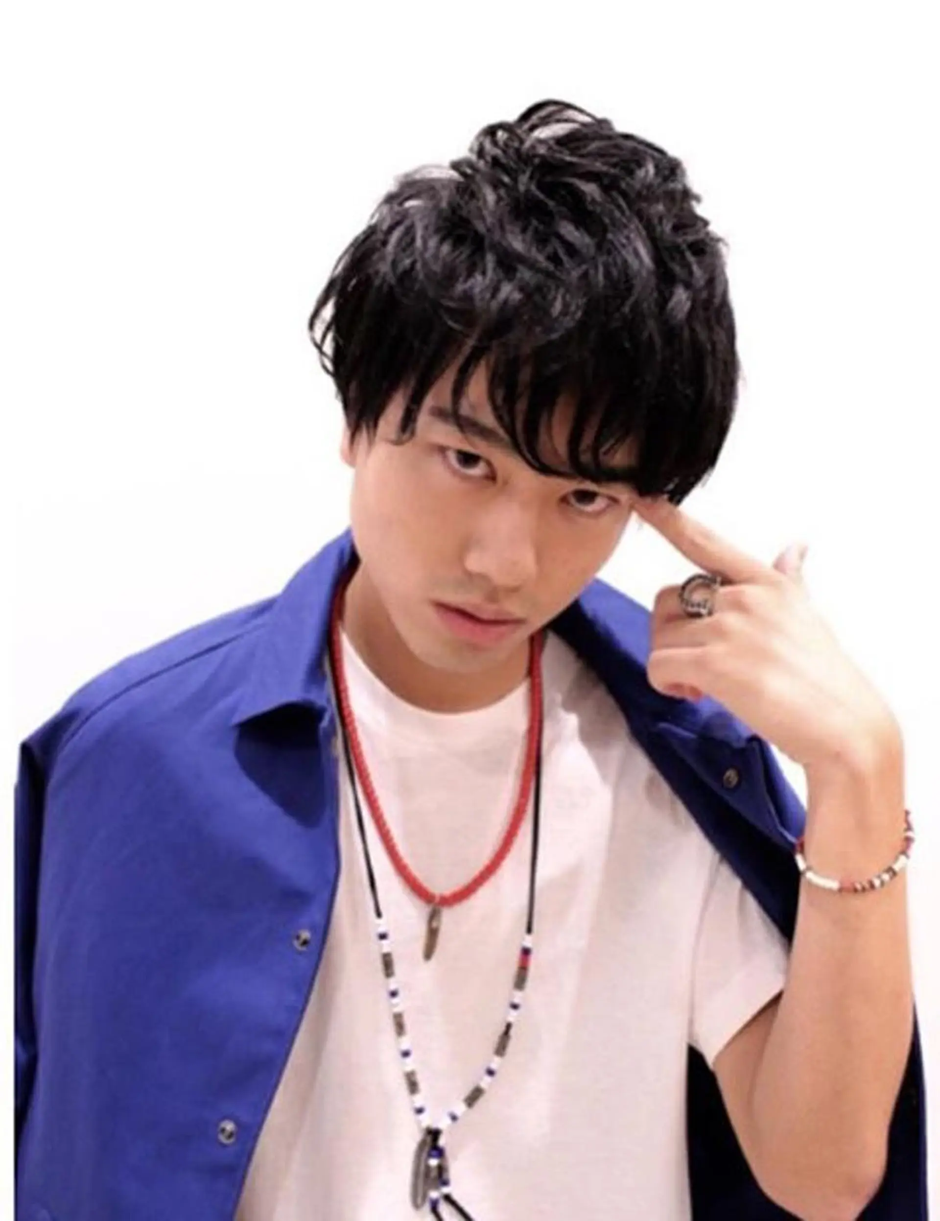 メンズ 所渉/韓国レイヤー /ウルフカットのヘアスタイル