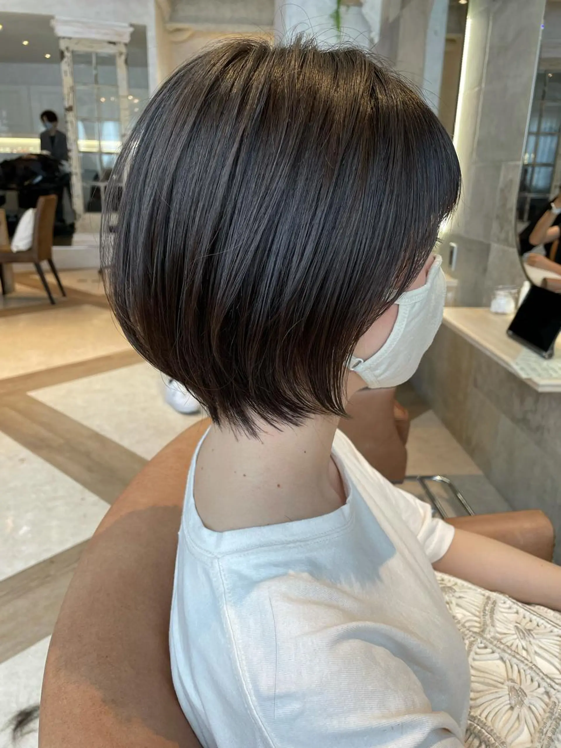 ショート カラー 似合わせカット ショートヘア ヘアカラー トリートメント 韓国ヘア/髪質改善 /Harunaのヘアスタイル