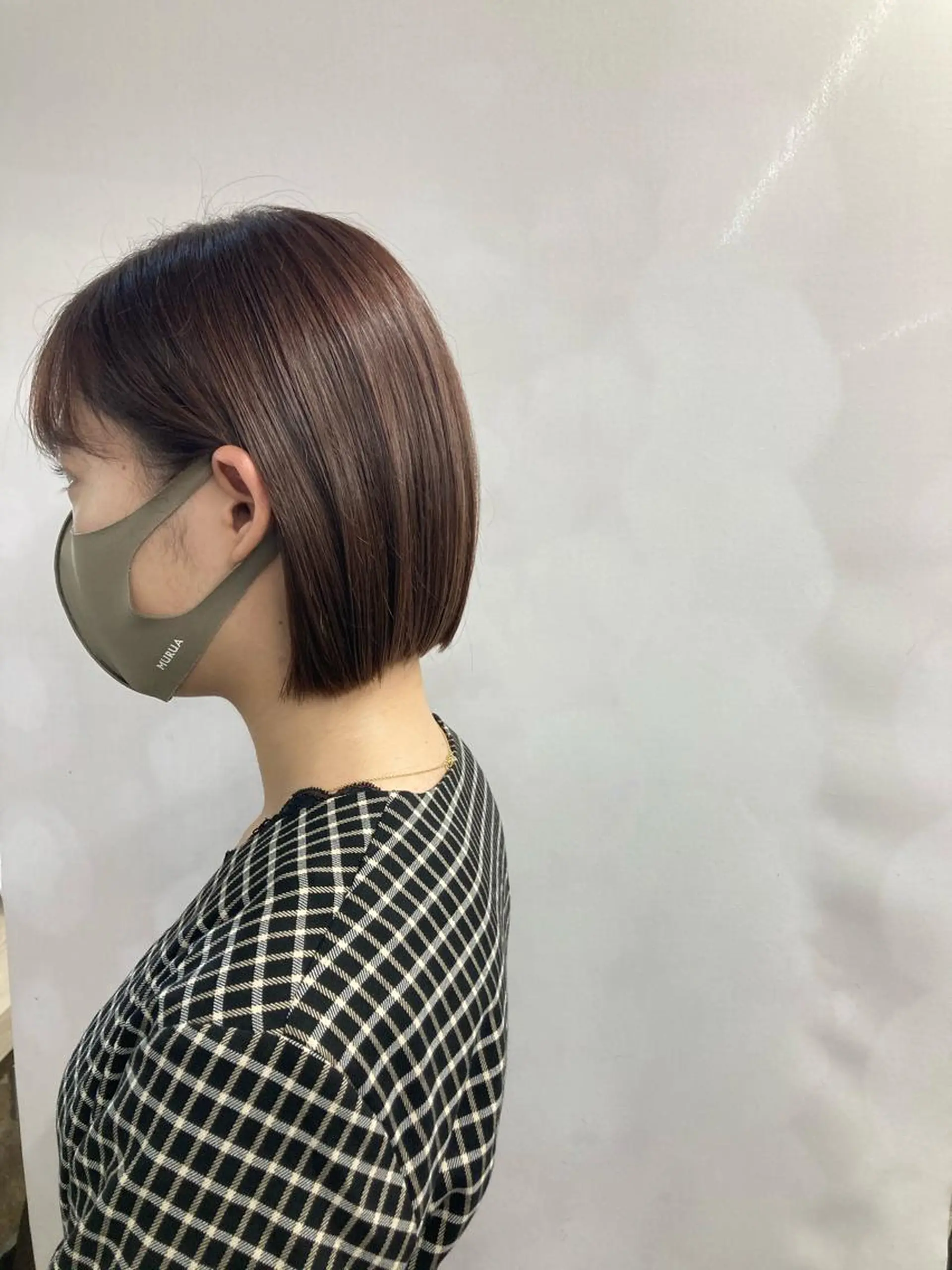 ショート カラー ベージュカラー ミルクティーベージュ ブリーチ&似合せボブ 田中寛十のヘアスタイル