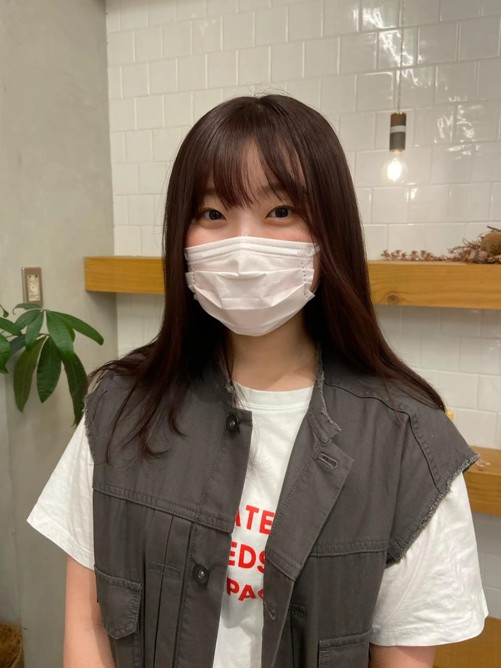 ミディアム カラー ヘアアレンジ ラベンダーカラー Rinon所属・沖 真琴のヘアスタイル