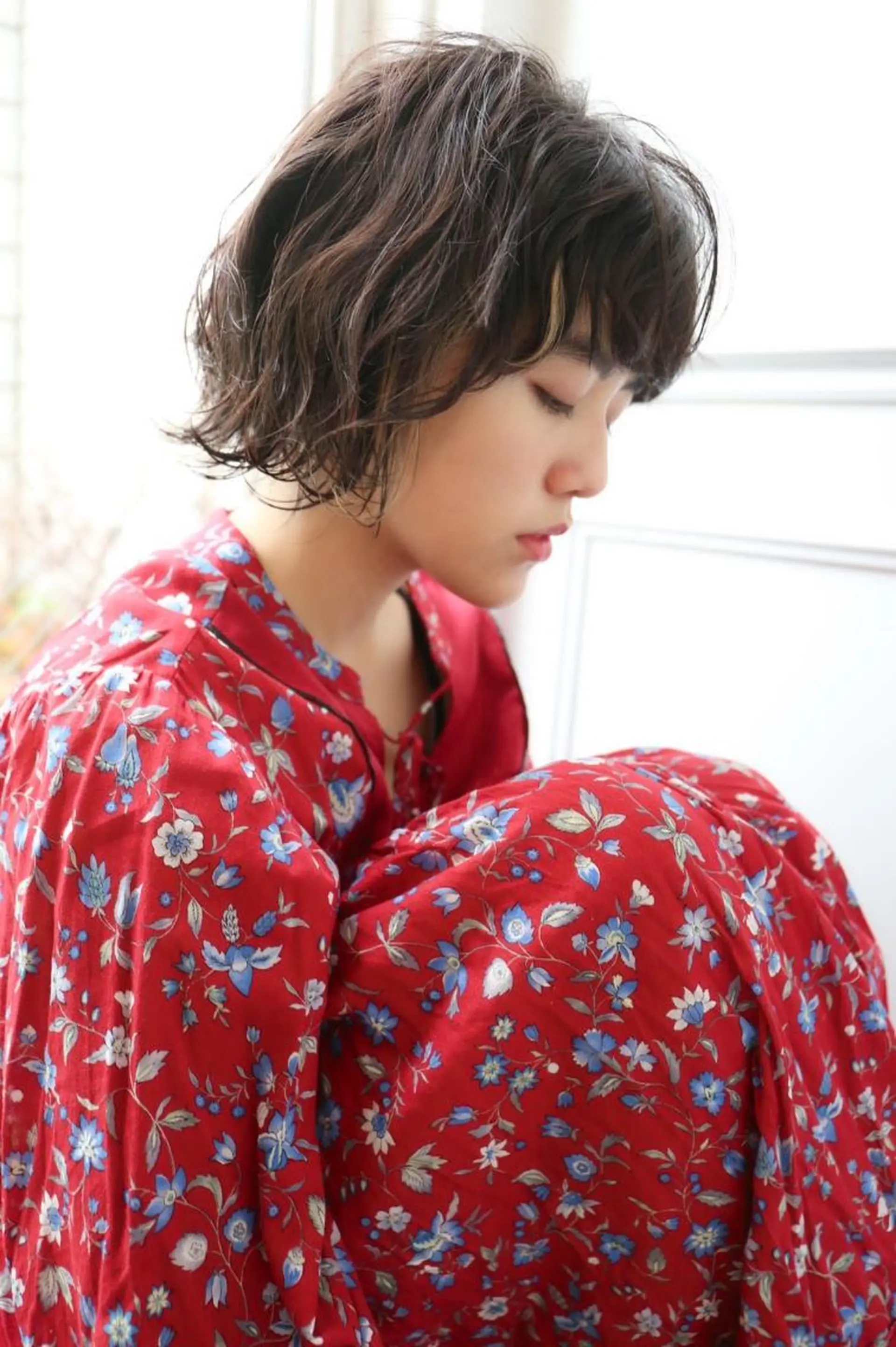 ミディアム カラー パーマ 山下 直人のヘアスタイル