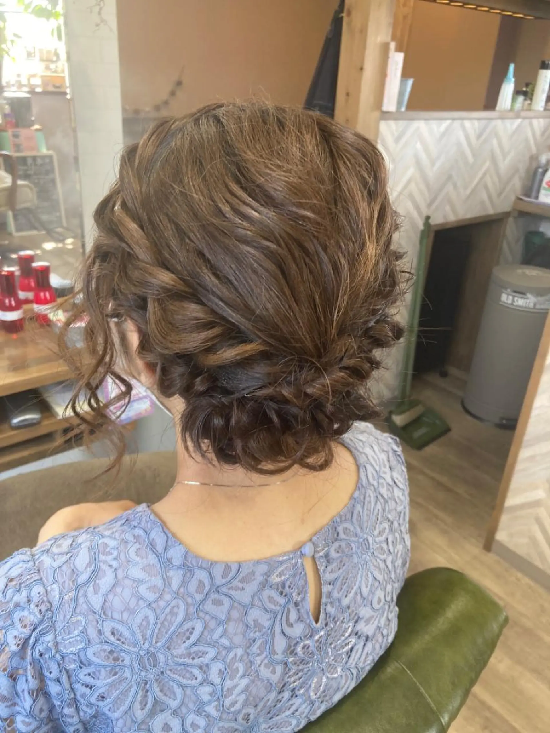 ミディアム ヘアアレンジ 結婚式・ブライダル ヘアセット B-rilliant ビーリリアント所属・今井 里美のヘアスタイル