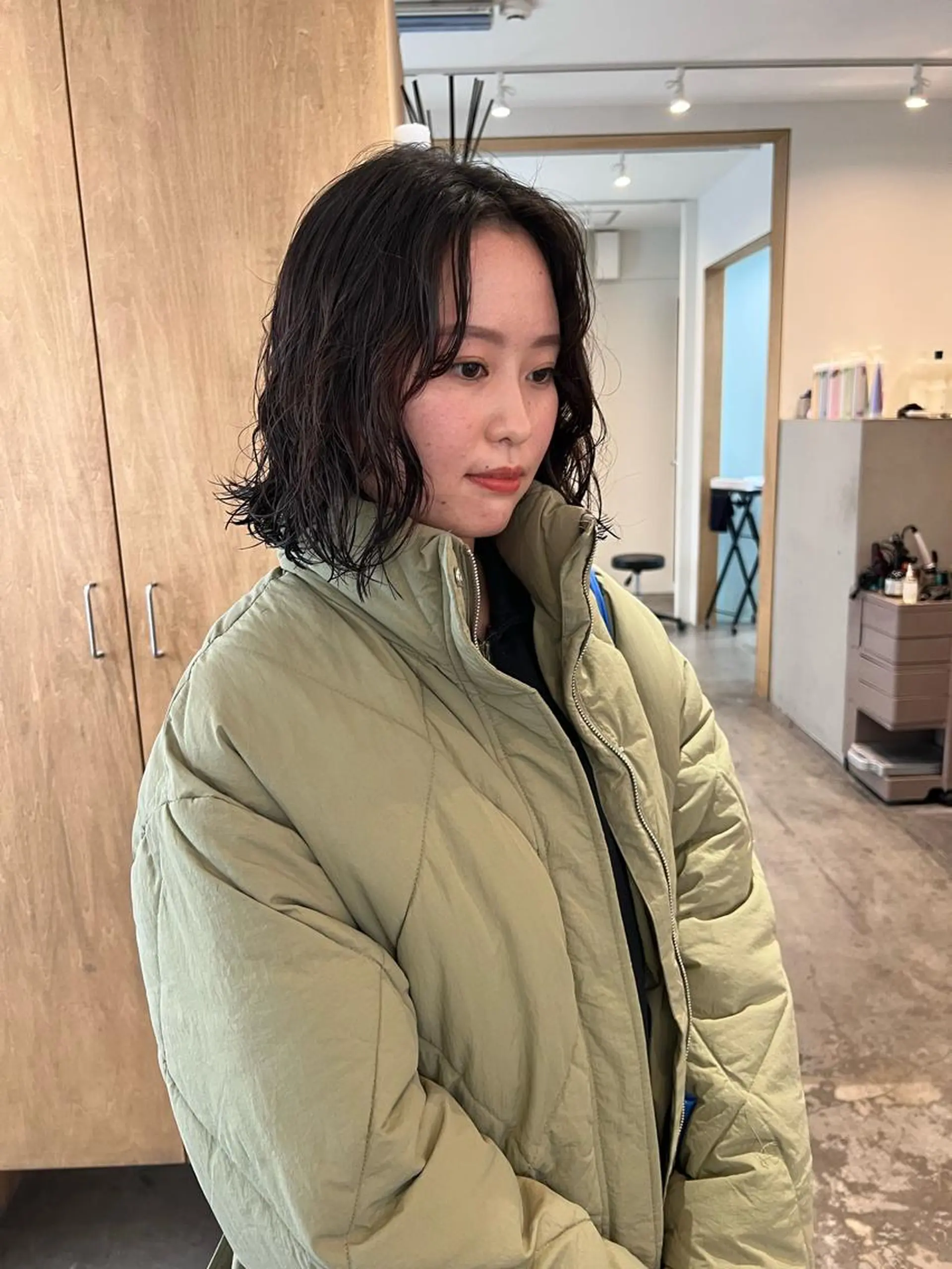 ミディアム パーマ ミディアムパーマ /癖毛パーマのヘアスタイル