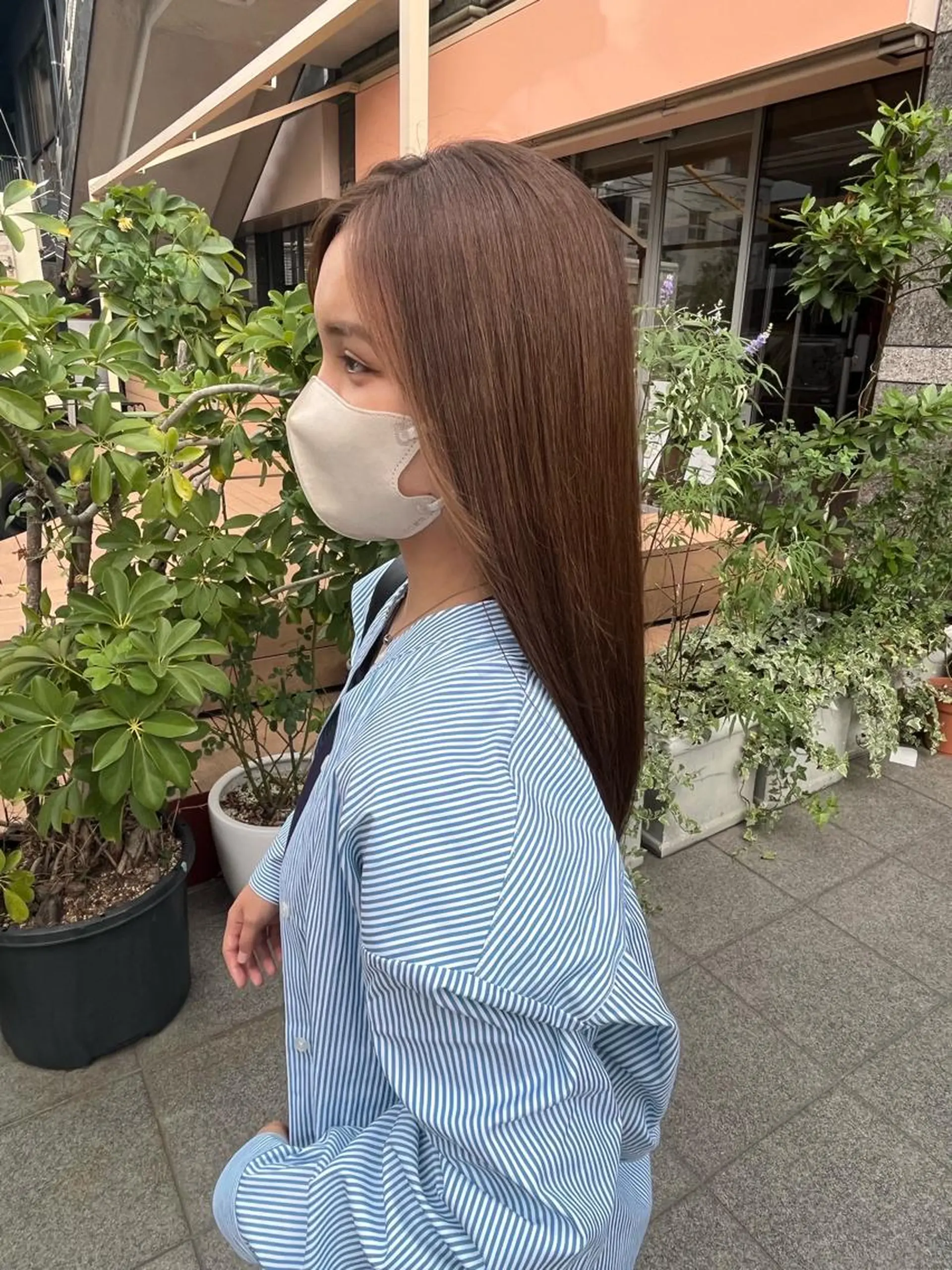 ロング 🫧オリーブカラー/ 酸性縮毛矯正銀座🫧のヘアスタイル