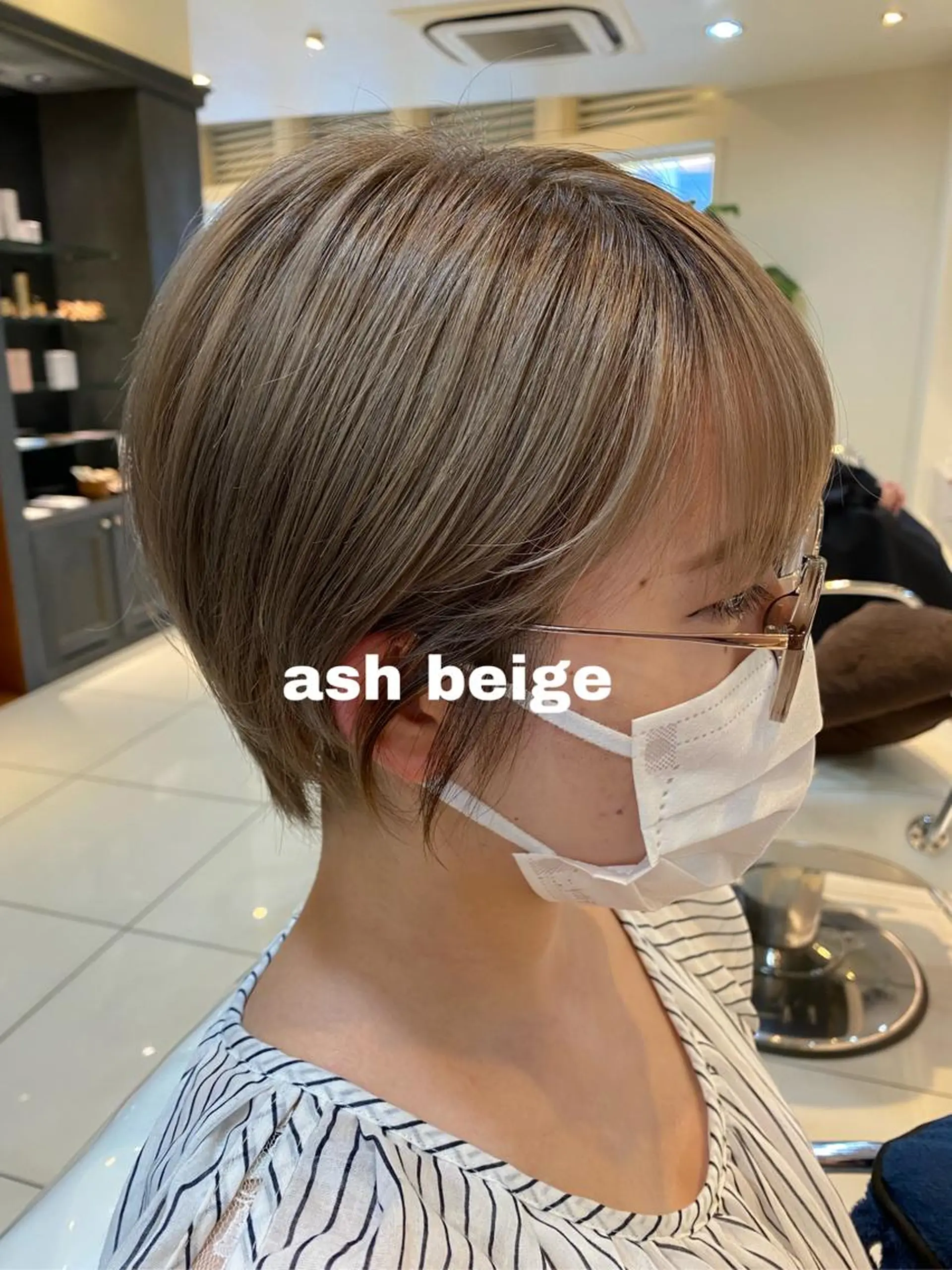 ショート アッシュ sea's所属・ヒラカホ/矢場町/ ブリーチ/似合わせのヘアスタイル