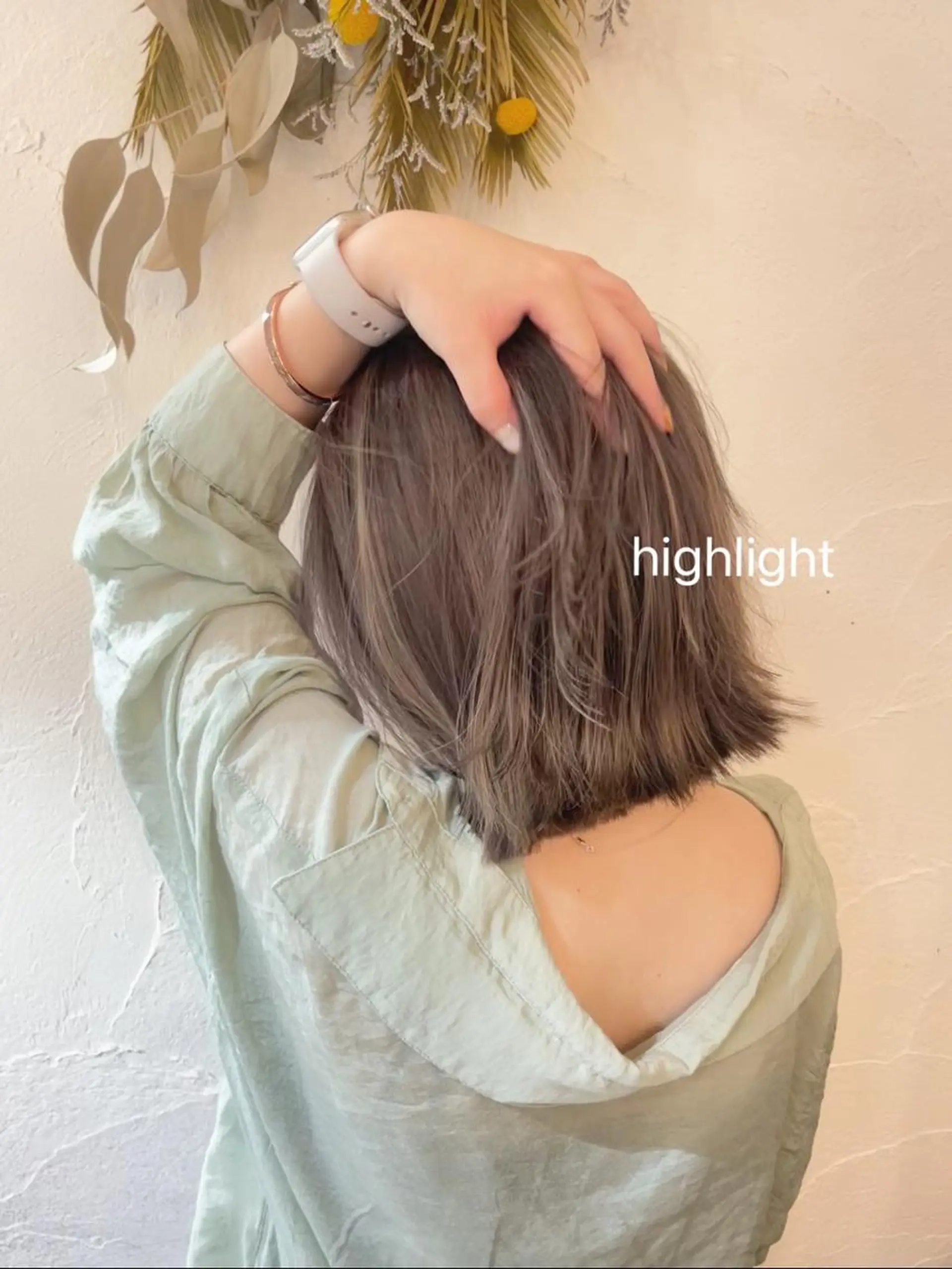 ミディアム カラー ヘアアレンジ ハイライトカラー ハイライト ヘアカラー Hair muse'e所属・加藤 愛鈴のヘアスタイル