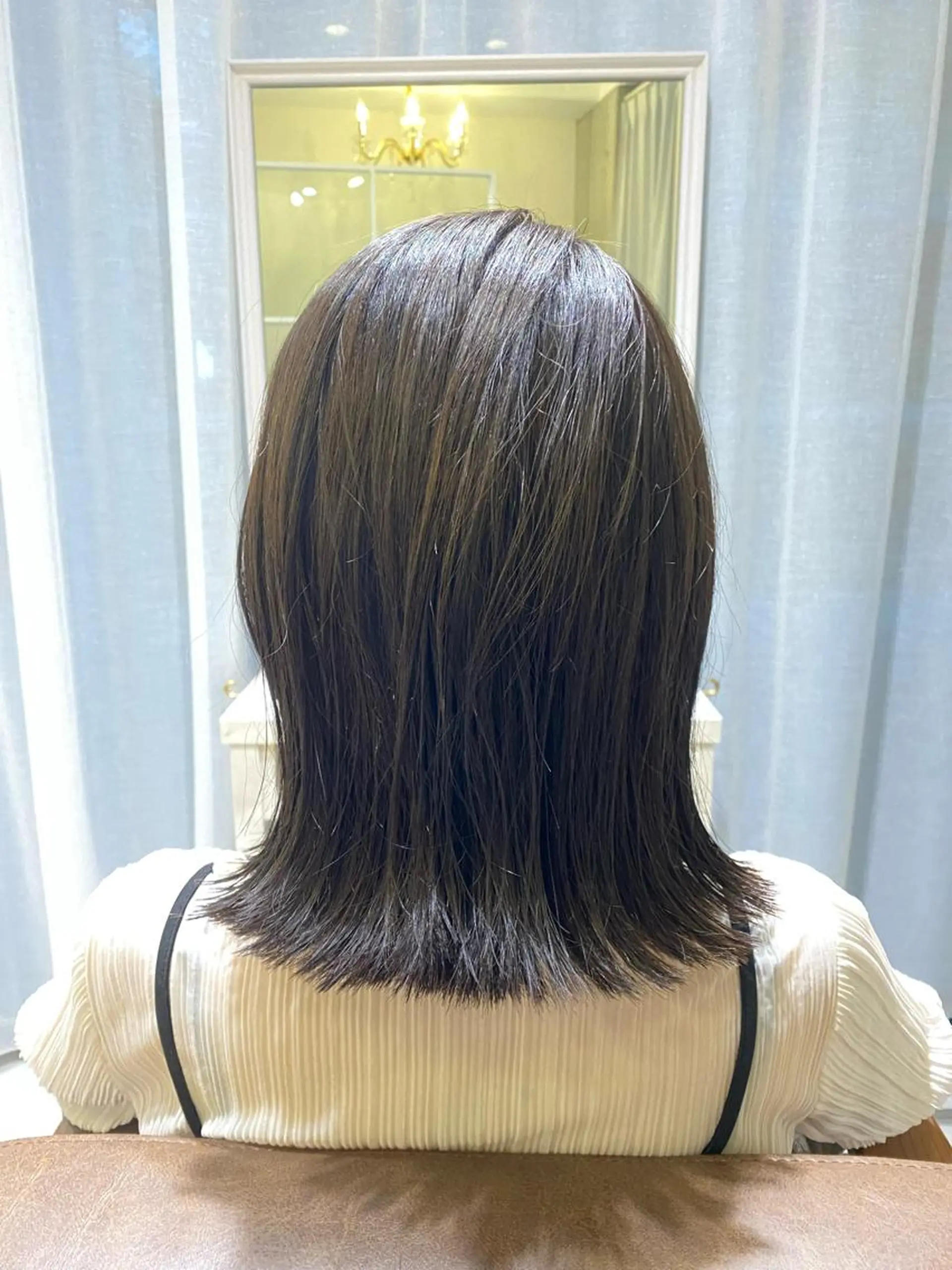 ミディアム カット トリートメント 大久保 優香のヘアスタイル