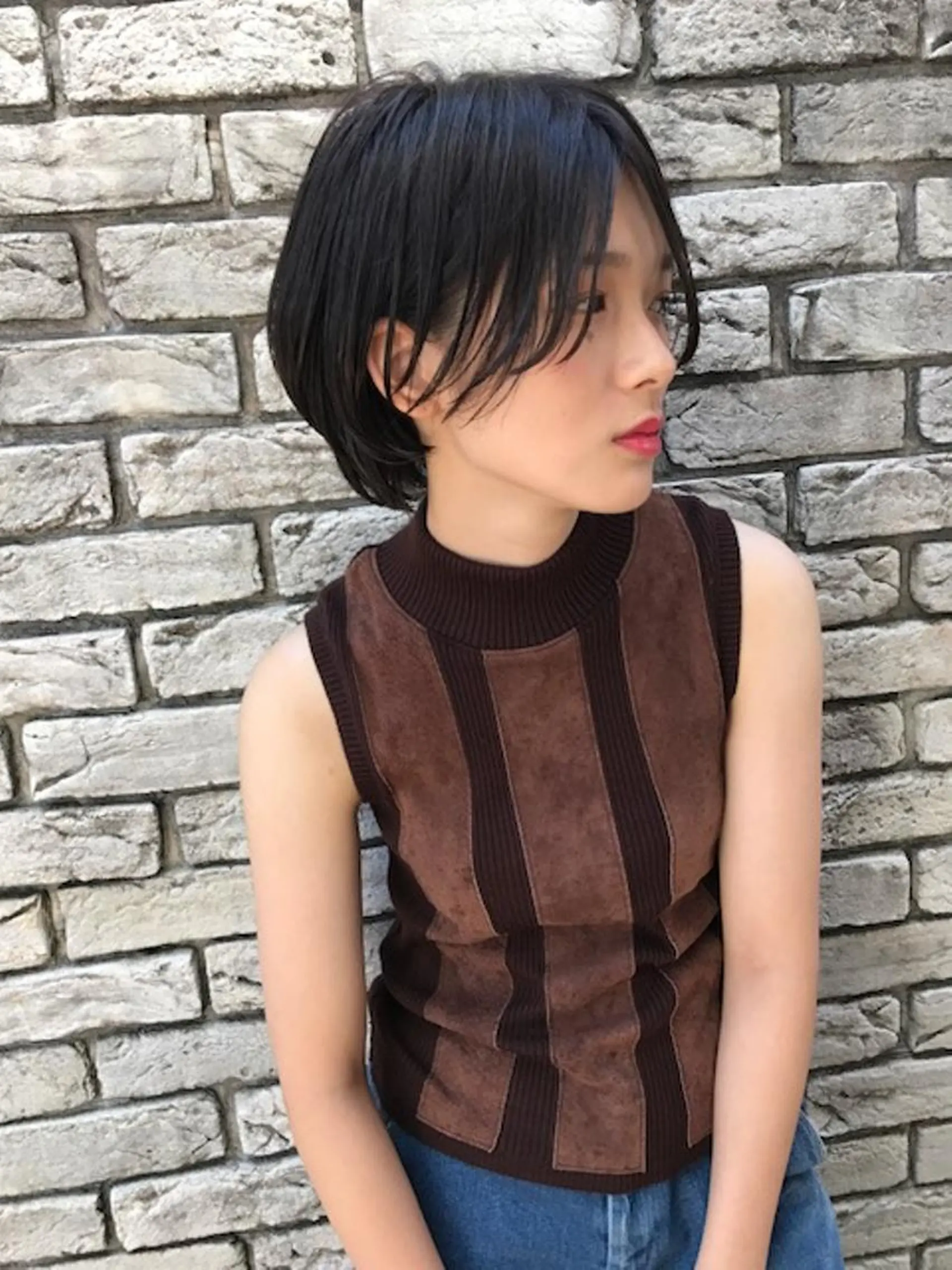 ショート カラー パーマ 羽田 ひろむのヘアスタイル