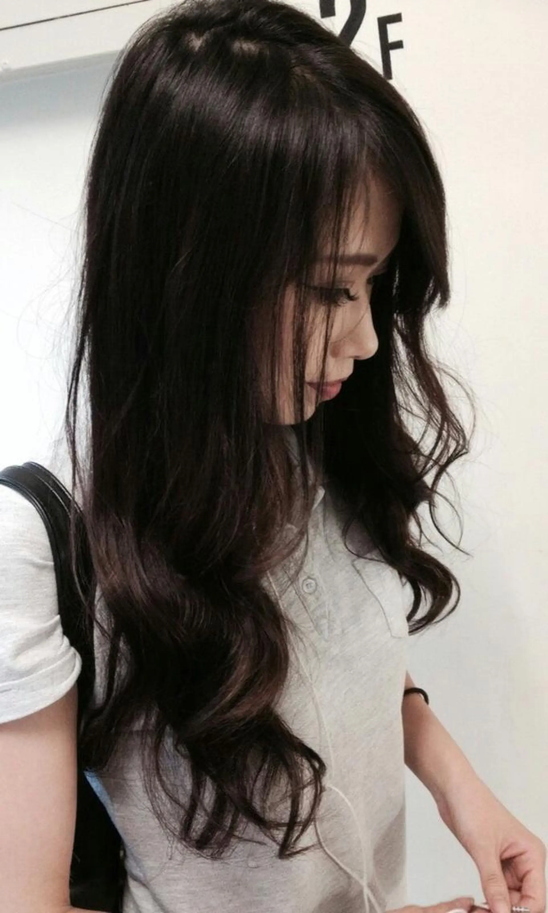 ロング カラー ヘアアレンジ アッシュ ダークアッシュ 100%髪質改善特化 TRUNSのヘアスタイル