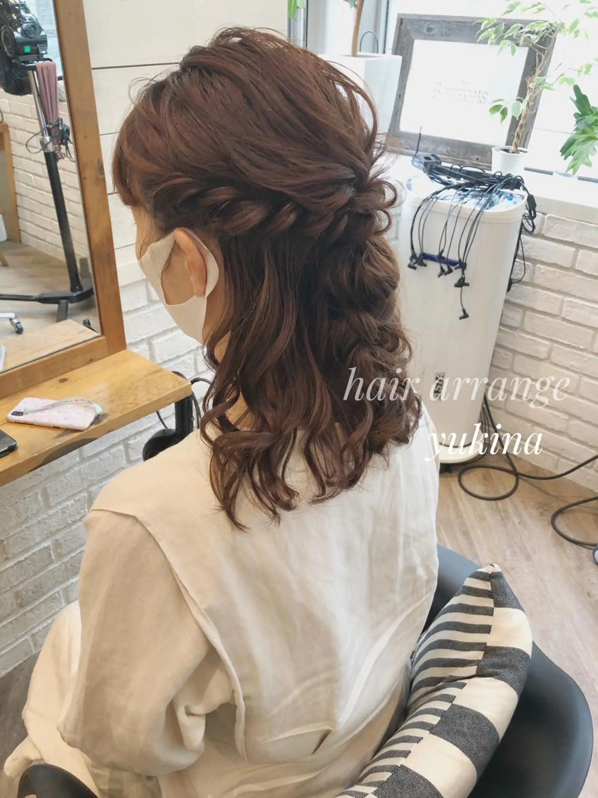 ミディアム ヘアセット Hair Salon BOTTOMS所属・✨透明感ケアカラー✨ 長野ゆきなのヘアスタイル