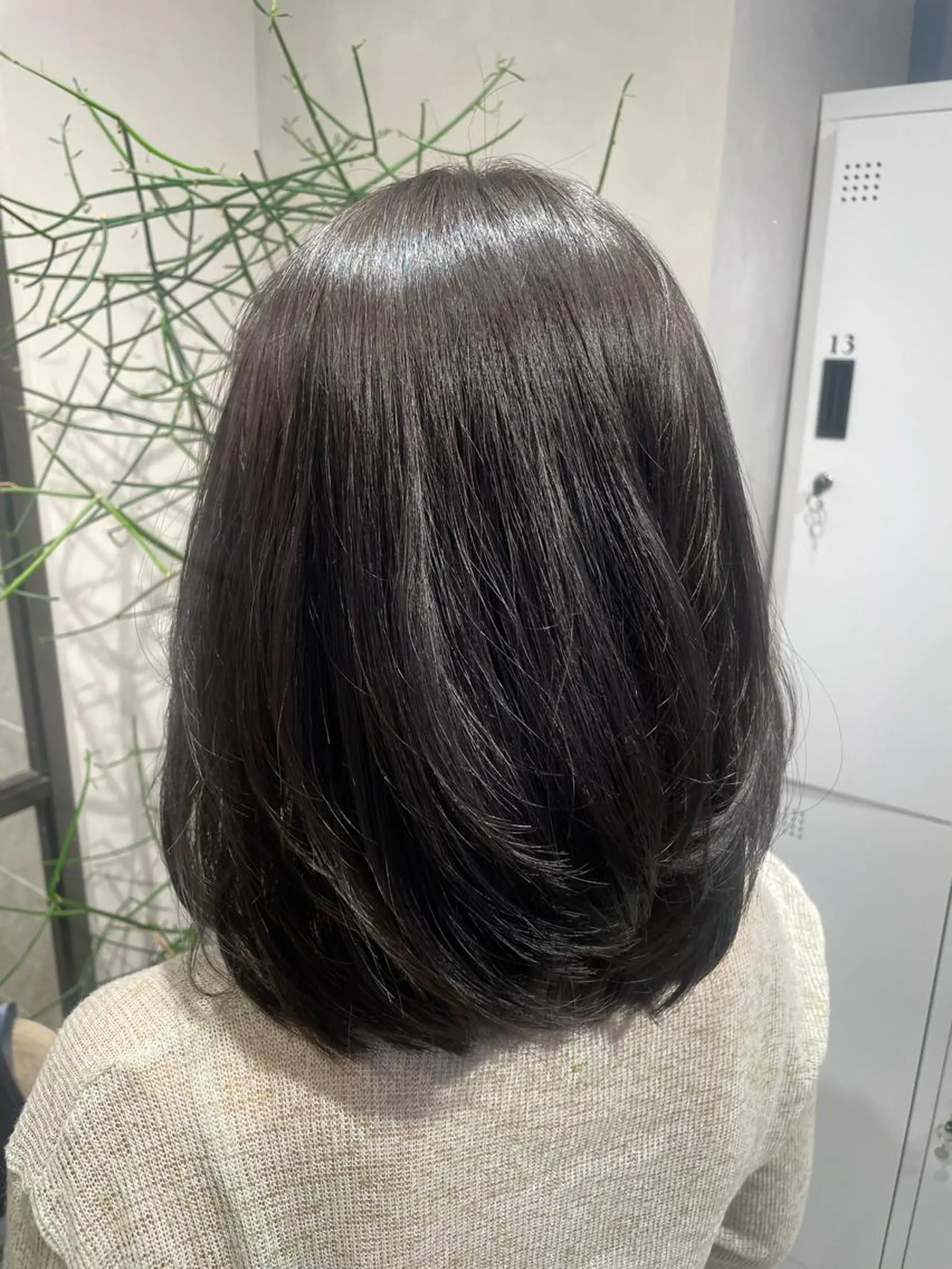 ミディアム レイヤーカット トリートメント カット トリートメント ヘアセット 透明感カラー✨艶髪 制作🌱山根あゆみのヘアスタイル