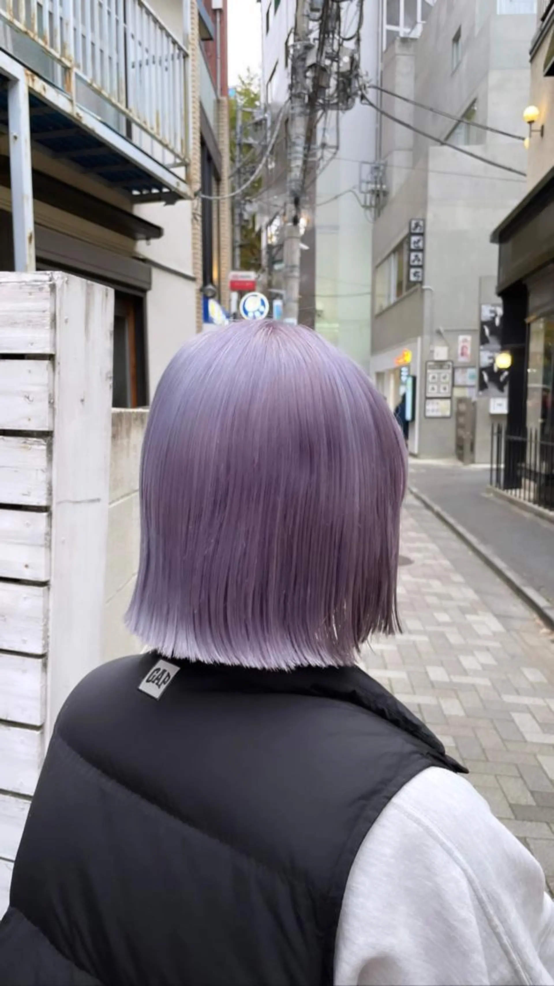 ショート カラー ハイトーンカラー パープルカラー ボブ ヘアカラー トリートメント 🔷ダブルカラーハイ トーン🔷櫻井走のヘアスタイル