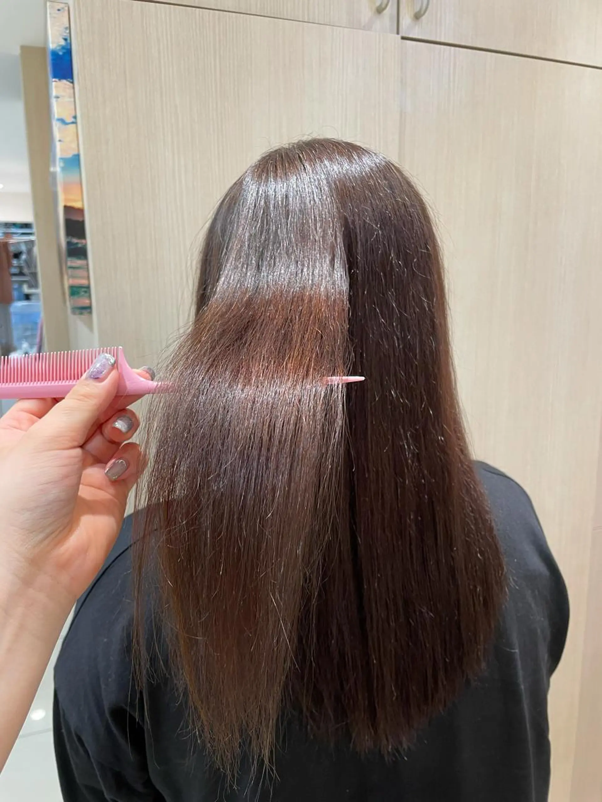 ロング パーマ 韓国ヘアメイク🎀/ 縮毛矯正✨山本媛香のヘアスタイル