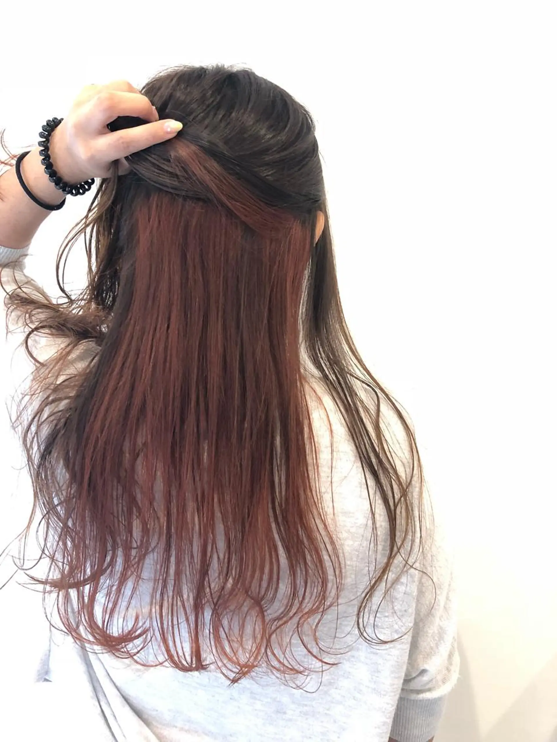 ロング カラー メンズ キッズ ネイル マツエク・マツパ GO TODAY SHAiRE SALON所属・透明感カラー🤎 ゆりのヘアスタイル