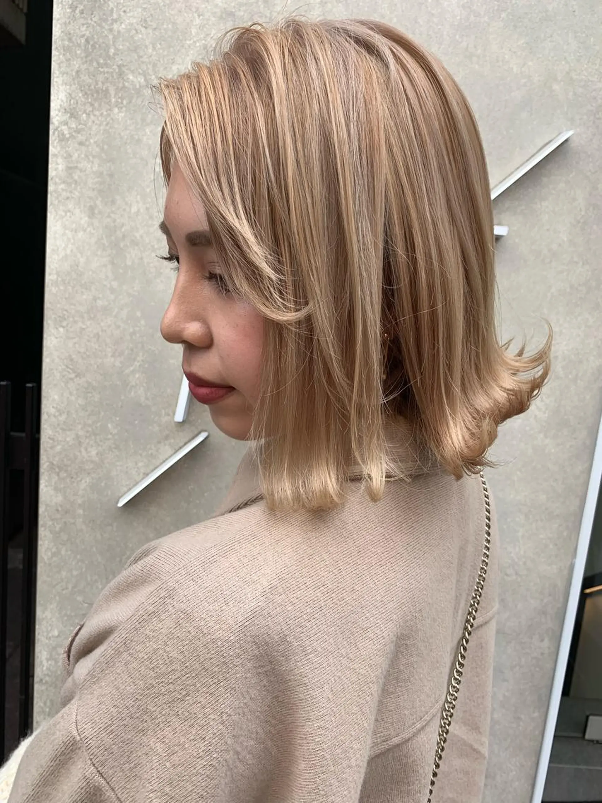 ミディアム カラー 酸性ストレート・ メンズ  三原 楊子のヘアスタイル