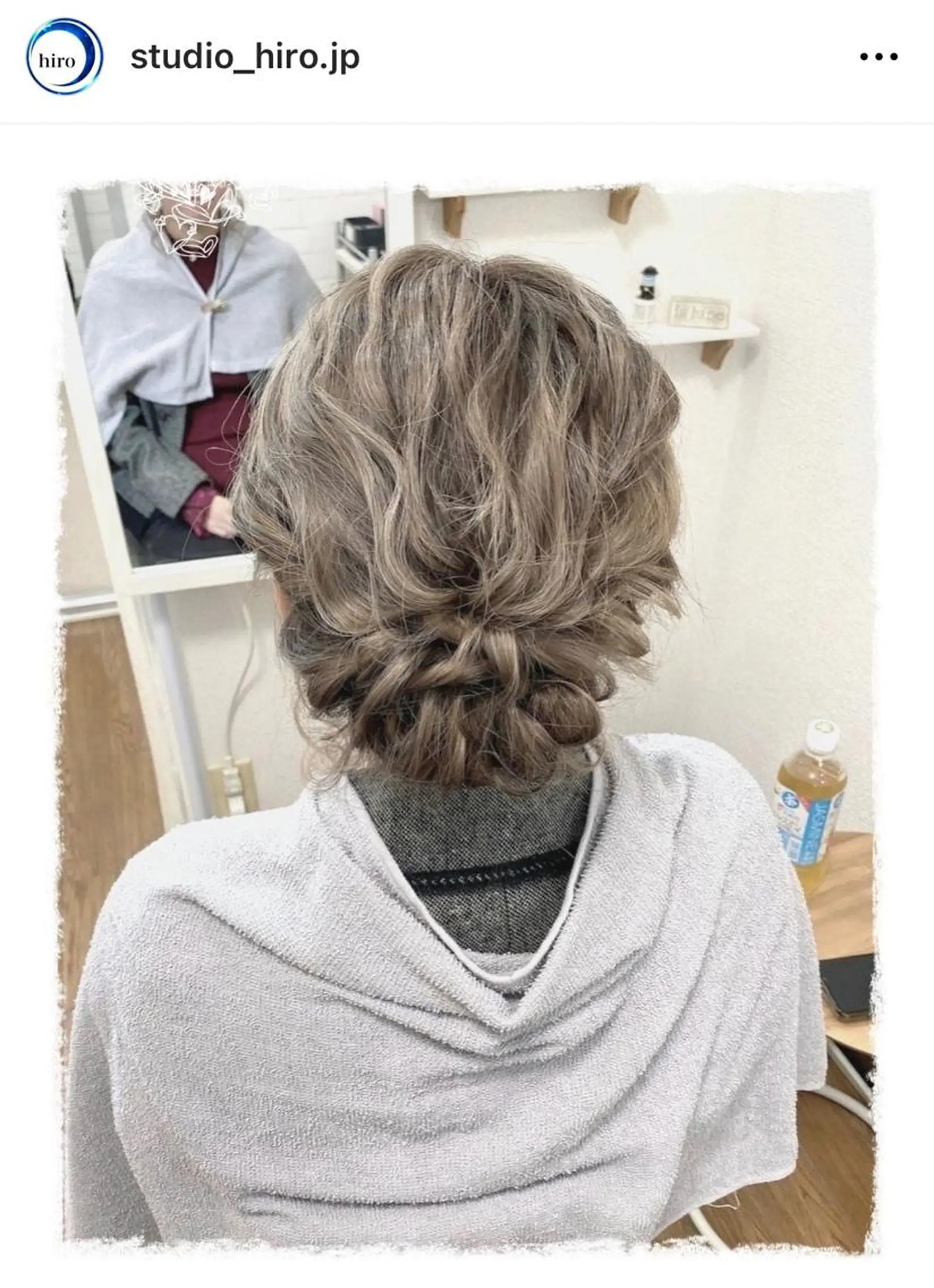 セミロング 京都.祇園セットサロン:スタジオ ヒロ【Studio hiro】所属・ヒロ(hiro) •スタジオヒロのヘアスタイル