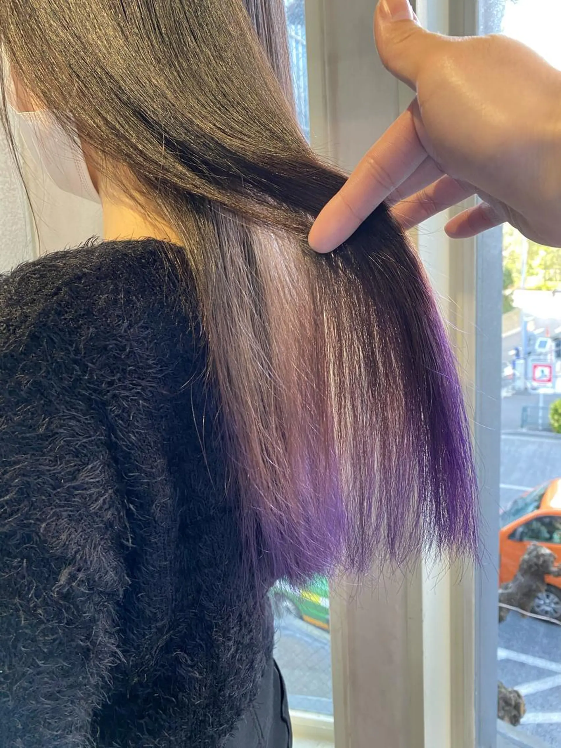 ロング カラー ブリーチ グラデーションカラー パープルカラー ヘアカラー ミニモお気に入り数 No.1宍戸雄弥のヘアスタイル