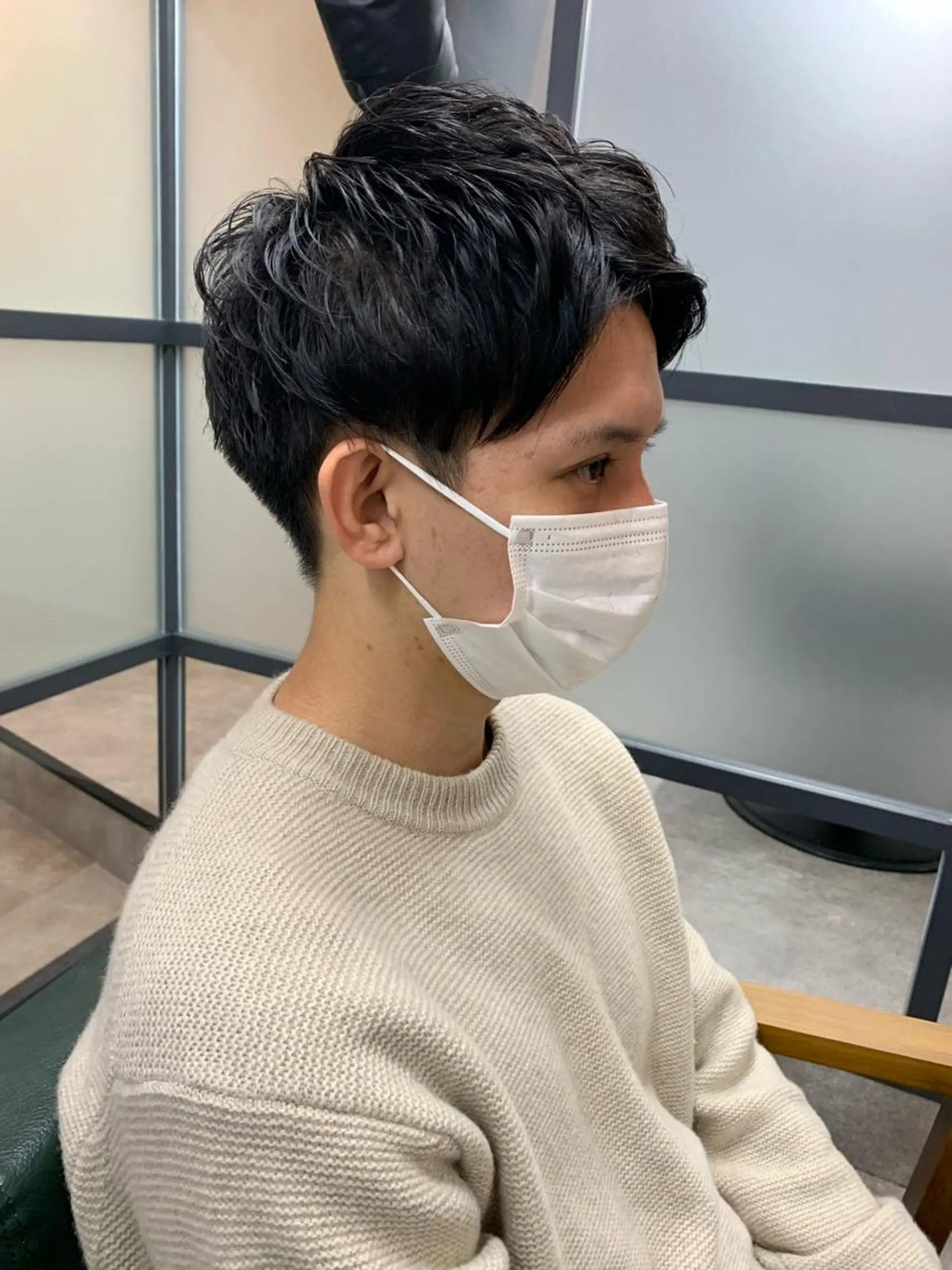 ショート メンズ カット パーマ 【S.BROOM】 店長　西川徹のヘアスタイル