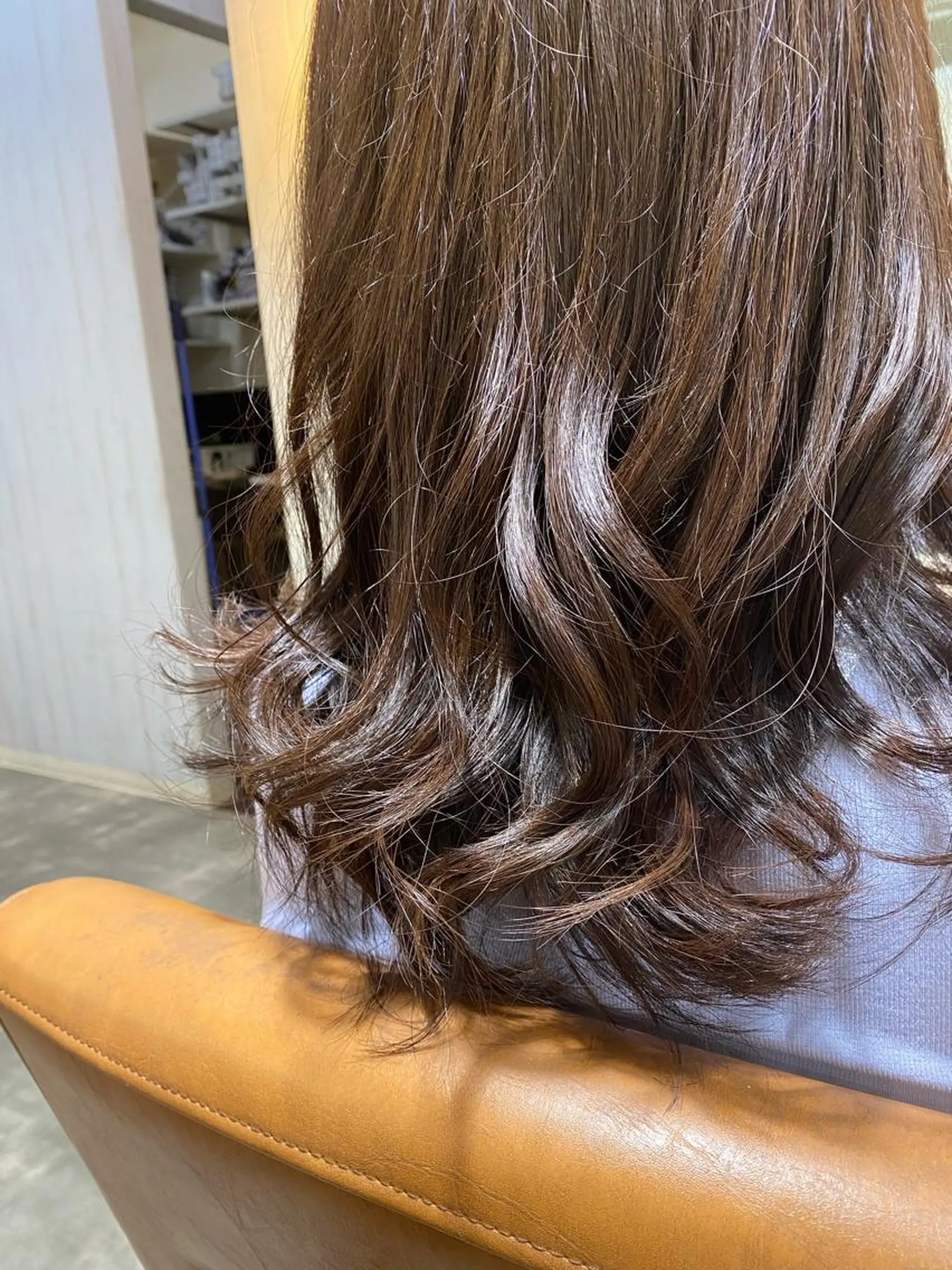セミロング カラー 米林 遼のヘアスタイル