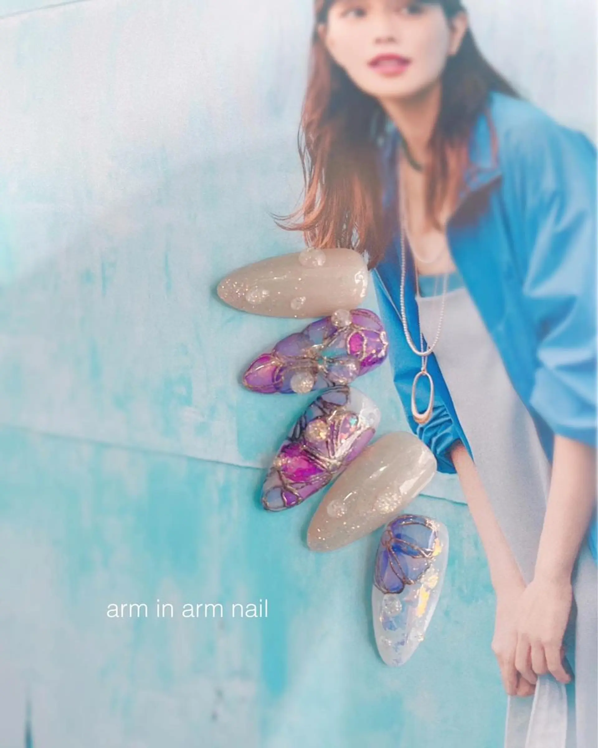 ネイル arm in arm ︎✿Yamamotoのマツエク・マツパデザイン