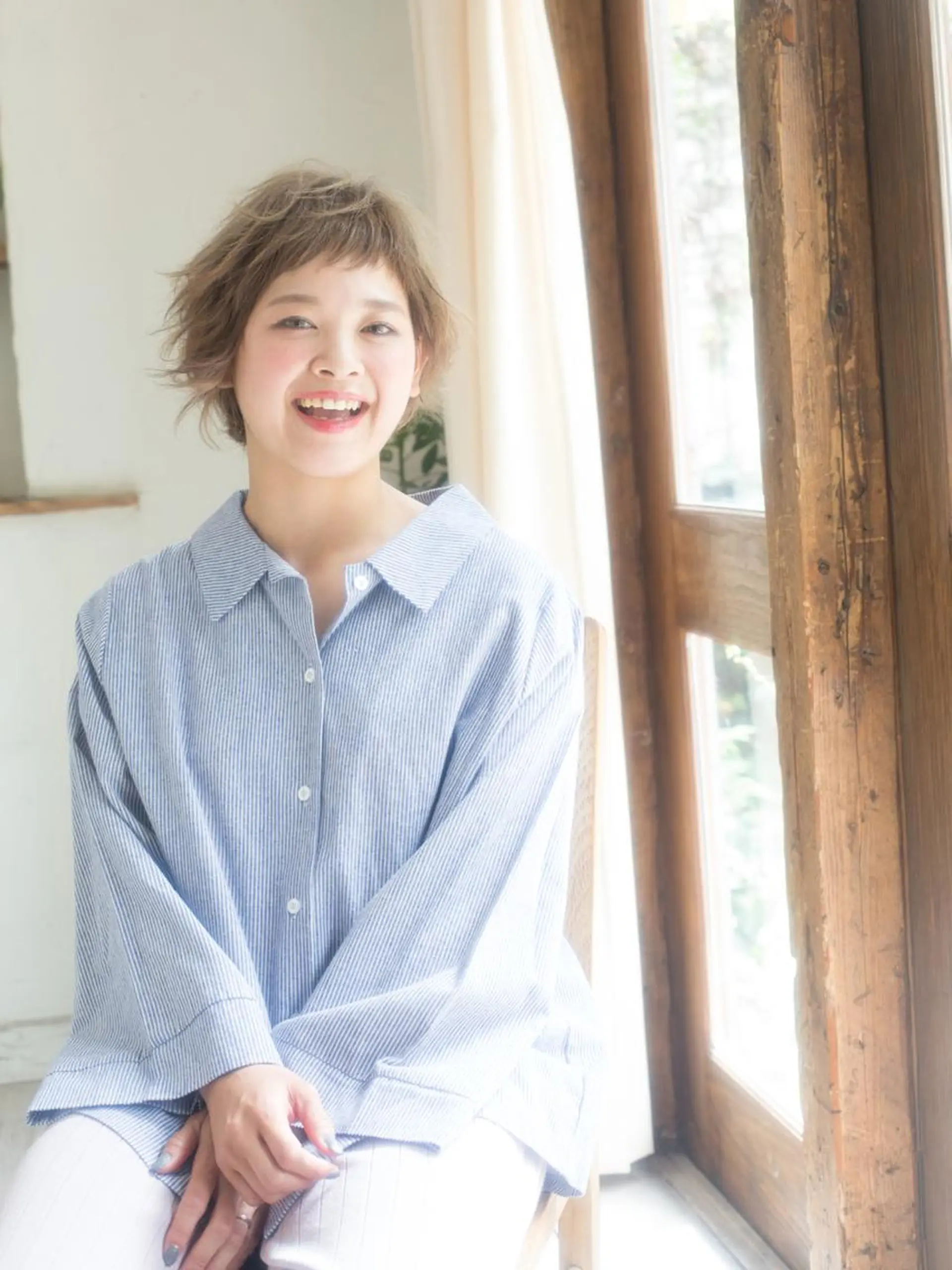 ショート カラー 池袋センターパート No.1 裕大のヘアスタイル