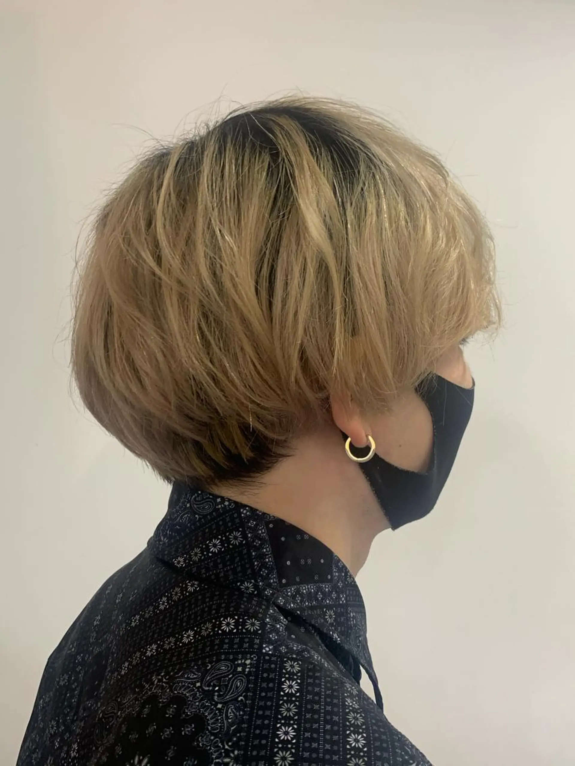 メンズ ♱地雷カラー♱ウルフ ♱ 藍衣 ♱のヘアスタイル