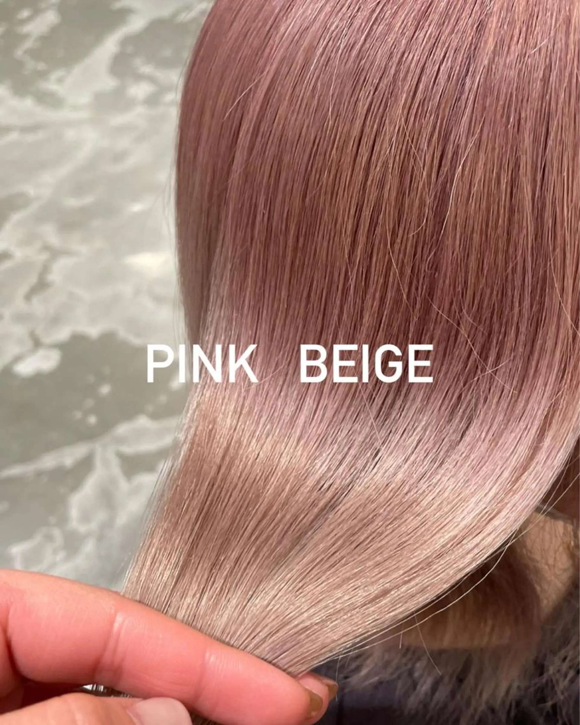 ロング カラー ヘアアレンジ ブリーチ 【柔らか透明感✨/ 似合せ前髪】大石葉月のヘアスタイル