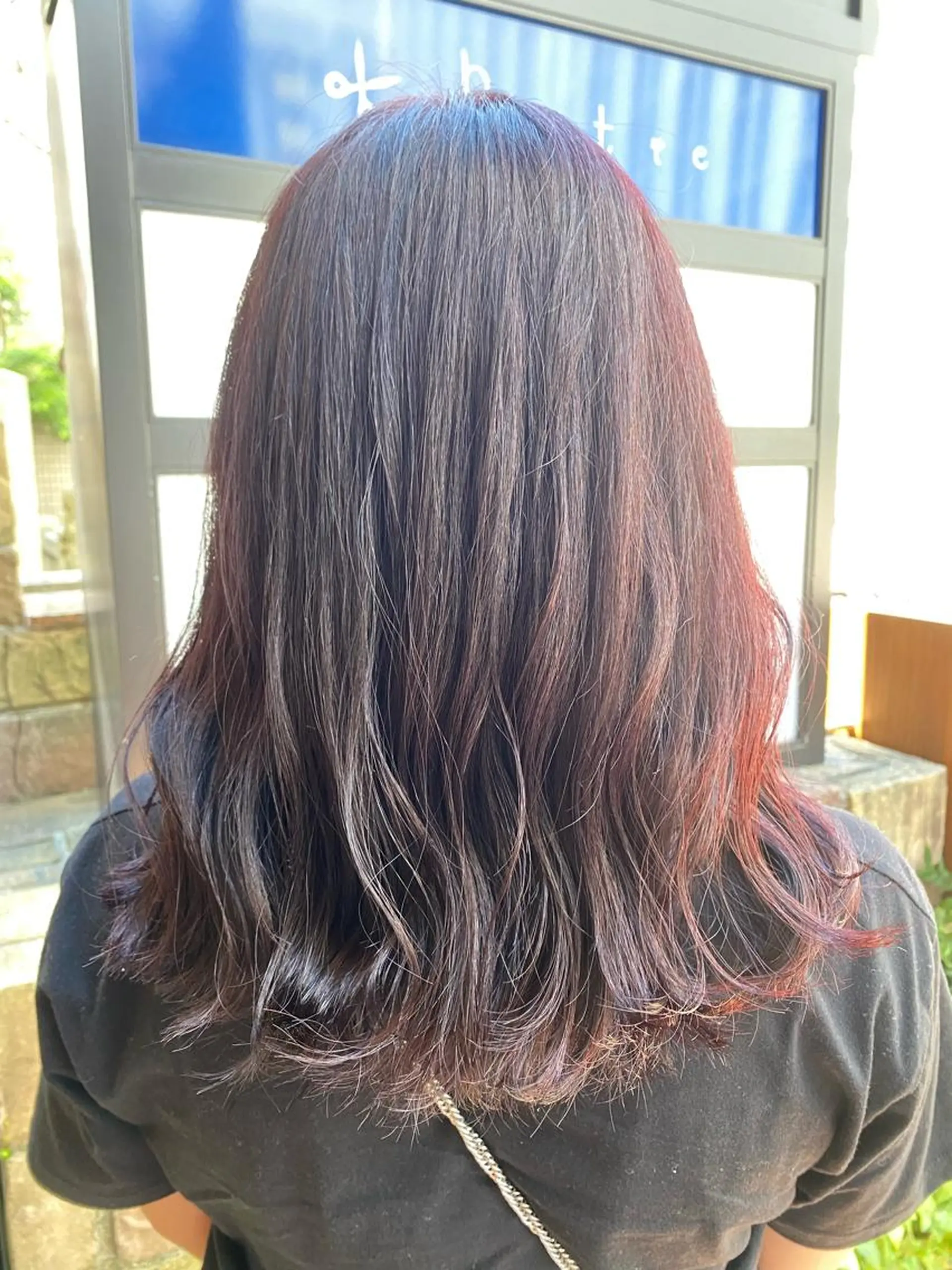 セミロング カラー 林 美佑のヘアスタイル