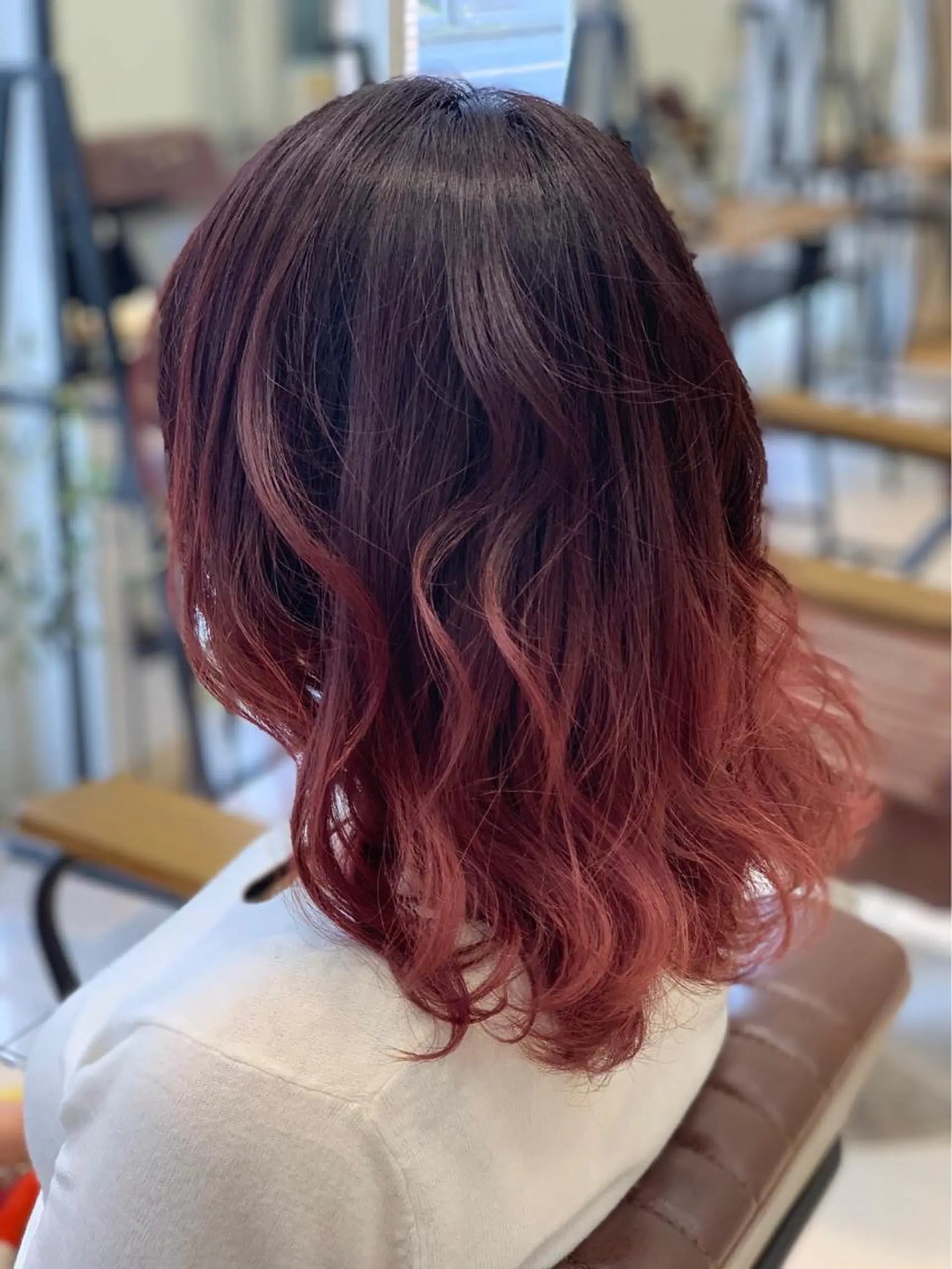 ミディアム カラー ヘアカラー 髪質改善カラーリスト /根本雄貴のヘアスタイル