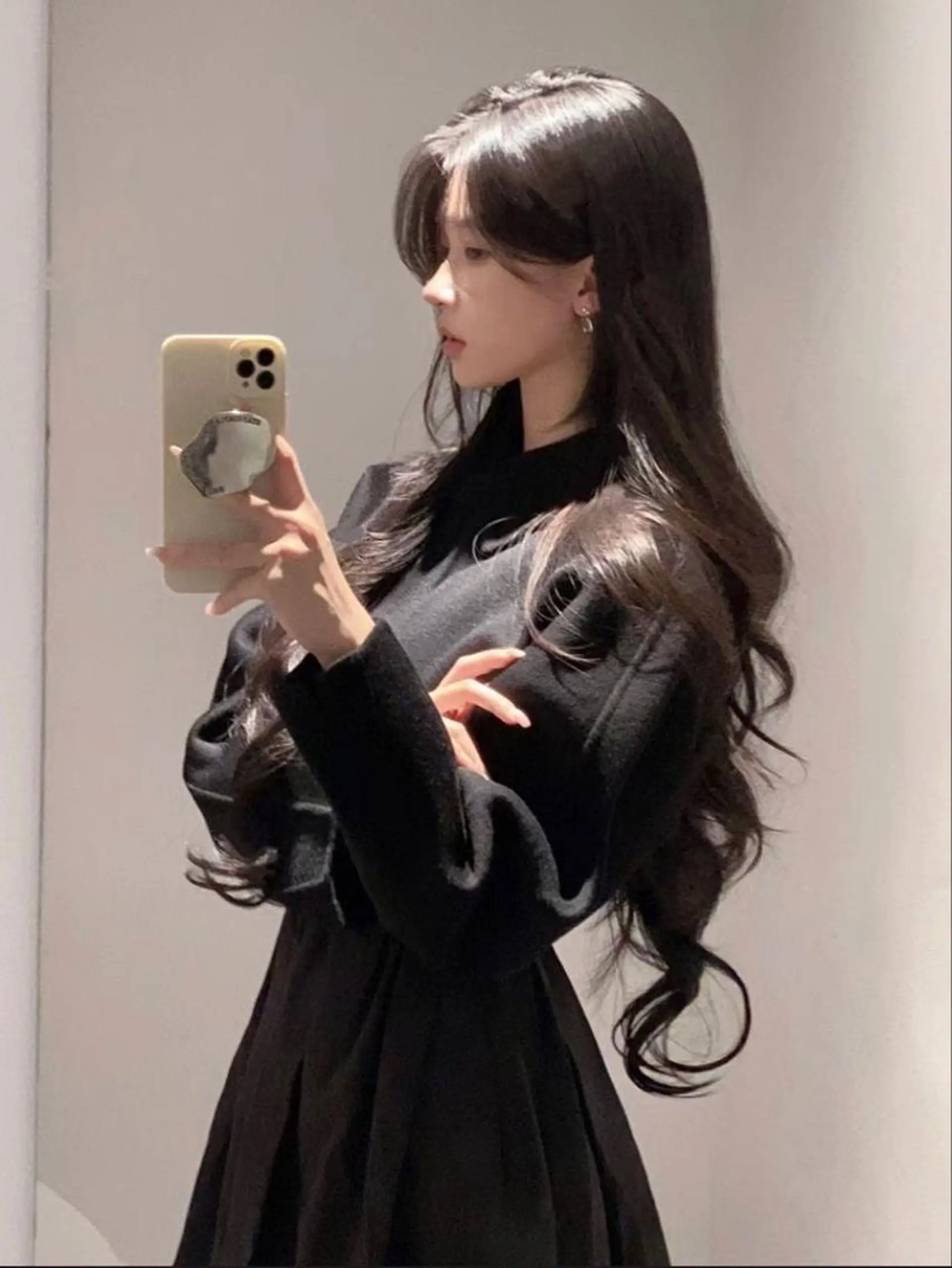 ロング カラー 韓国風暗髪ヘア🤍 🫧MIREIのヘアスタイル