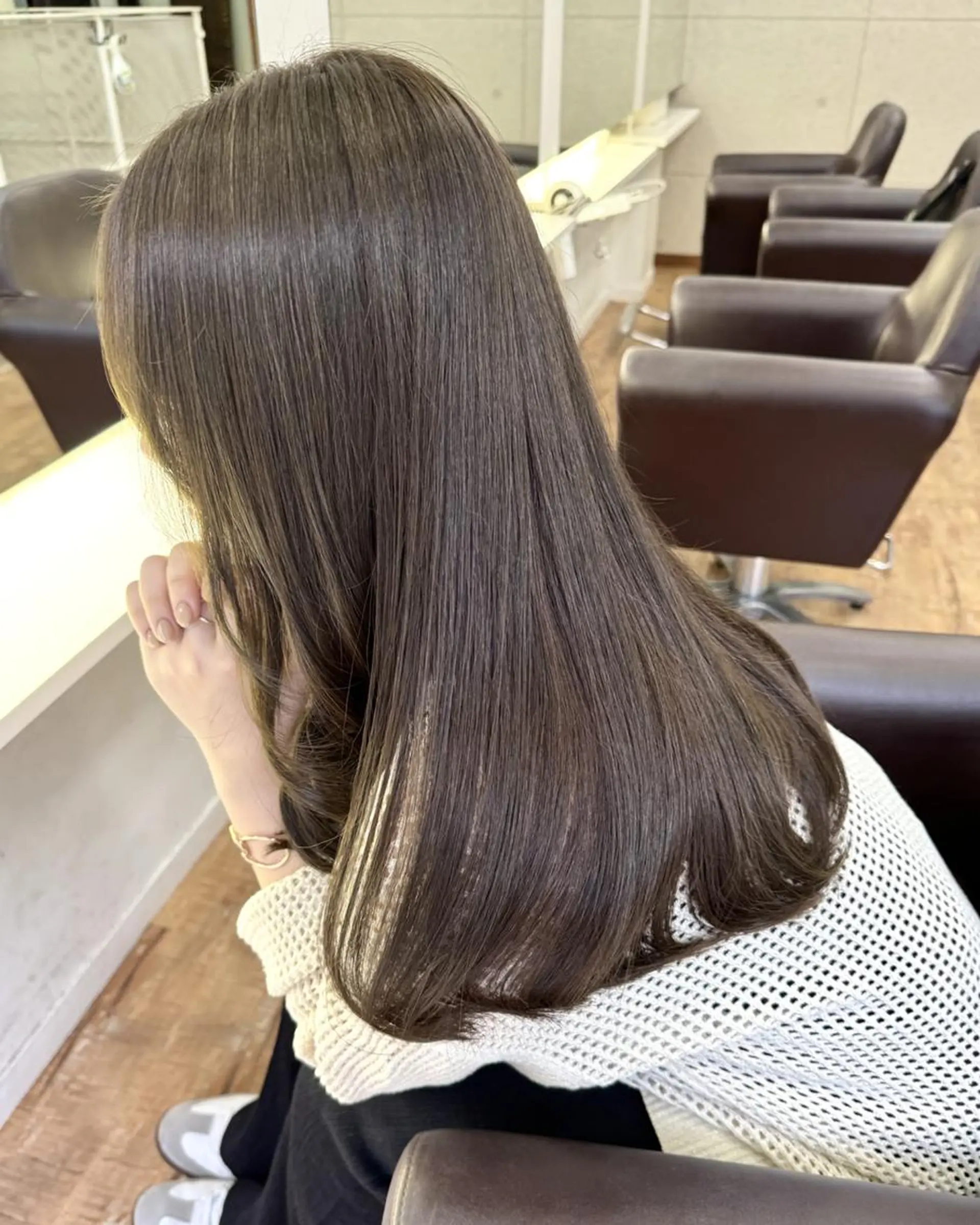 セミロング 縮毛矯正 トリートメント Hip's eyes 大宮のヘアスタイル