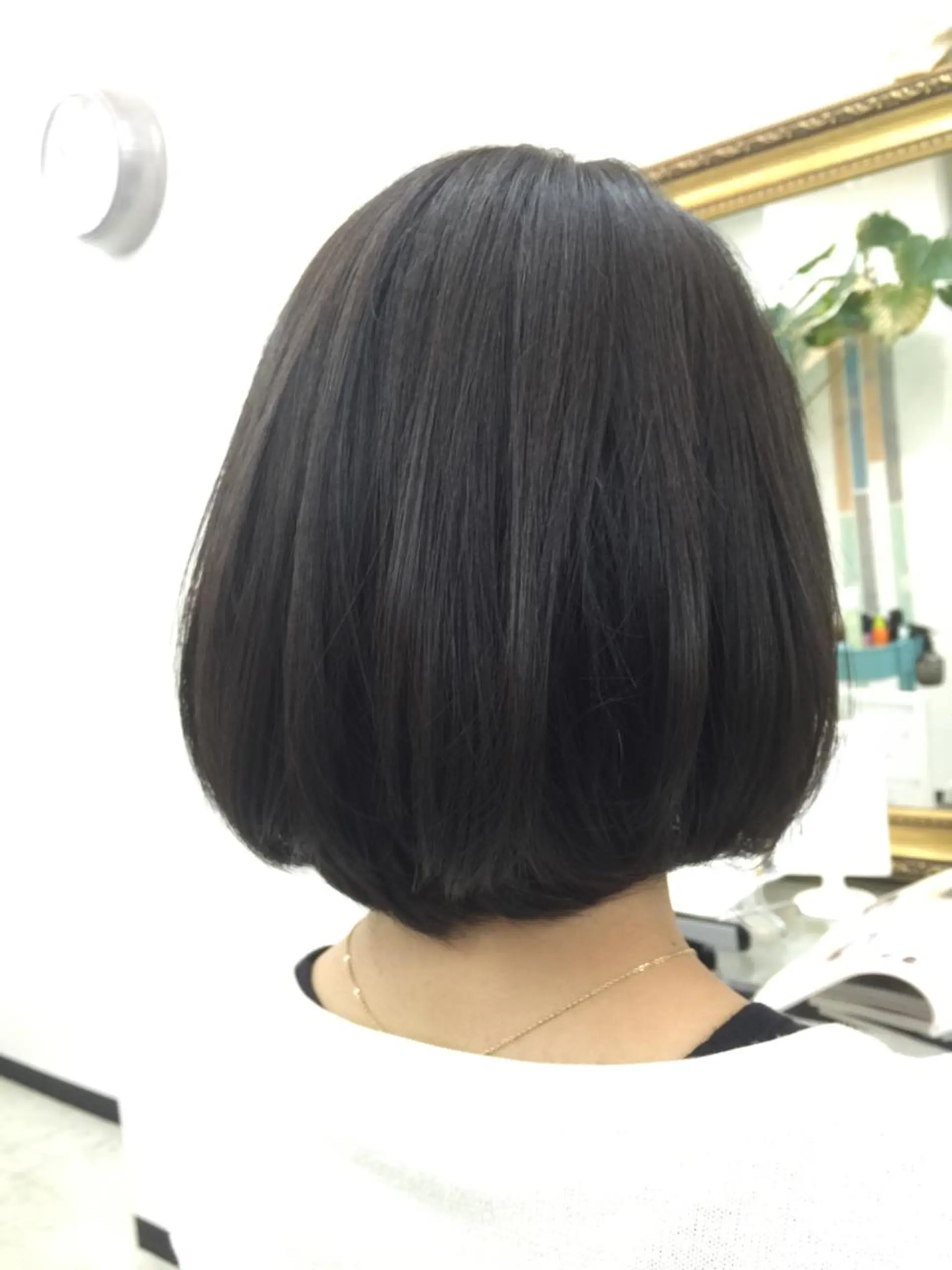 ショート パーマ ボブ 縮毛矯正 ajuga所属・hama yukiのヘアスタイル